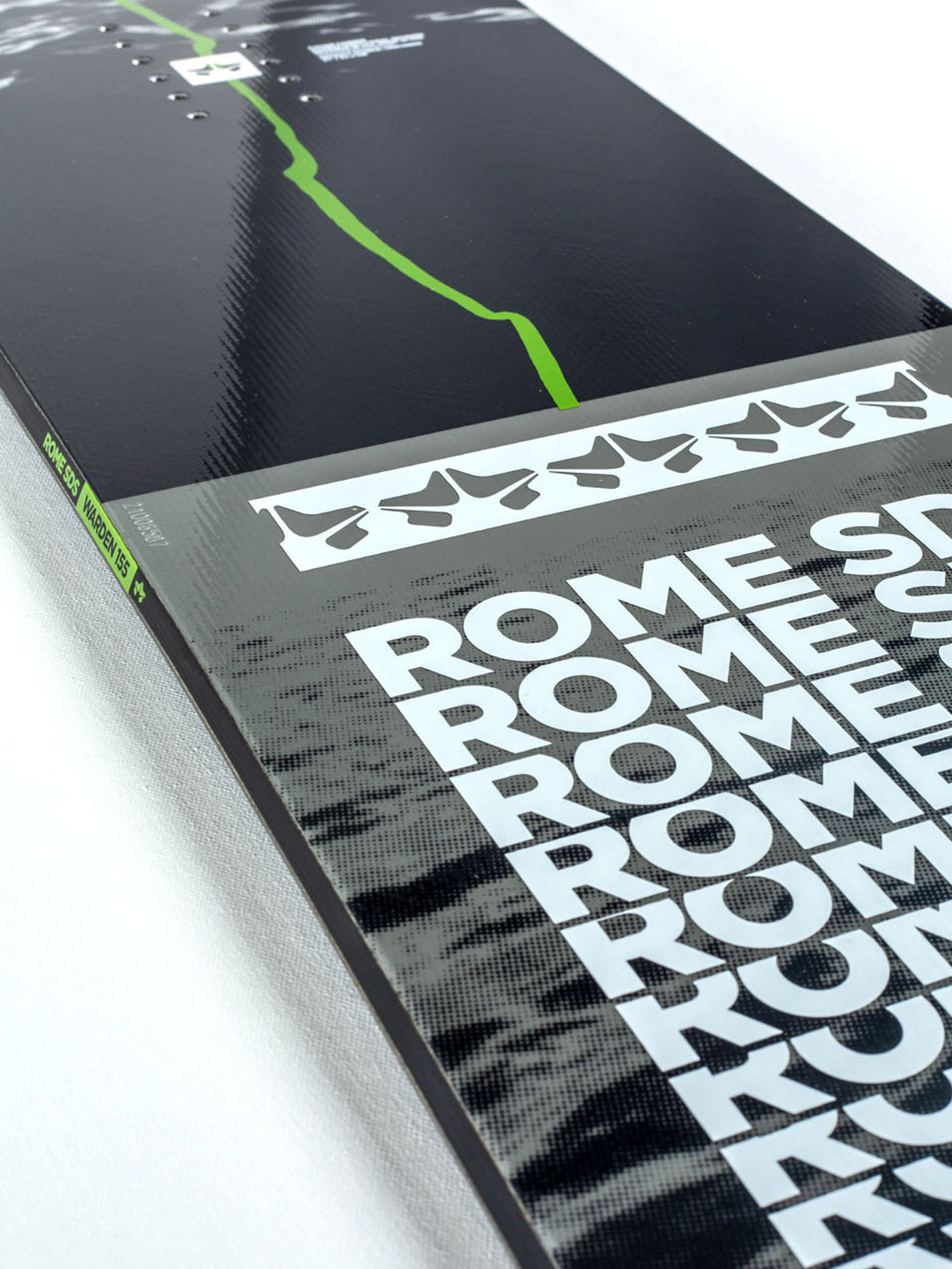 Męska Deska snowboardowa Rome Warden (black/grey)