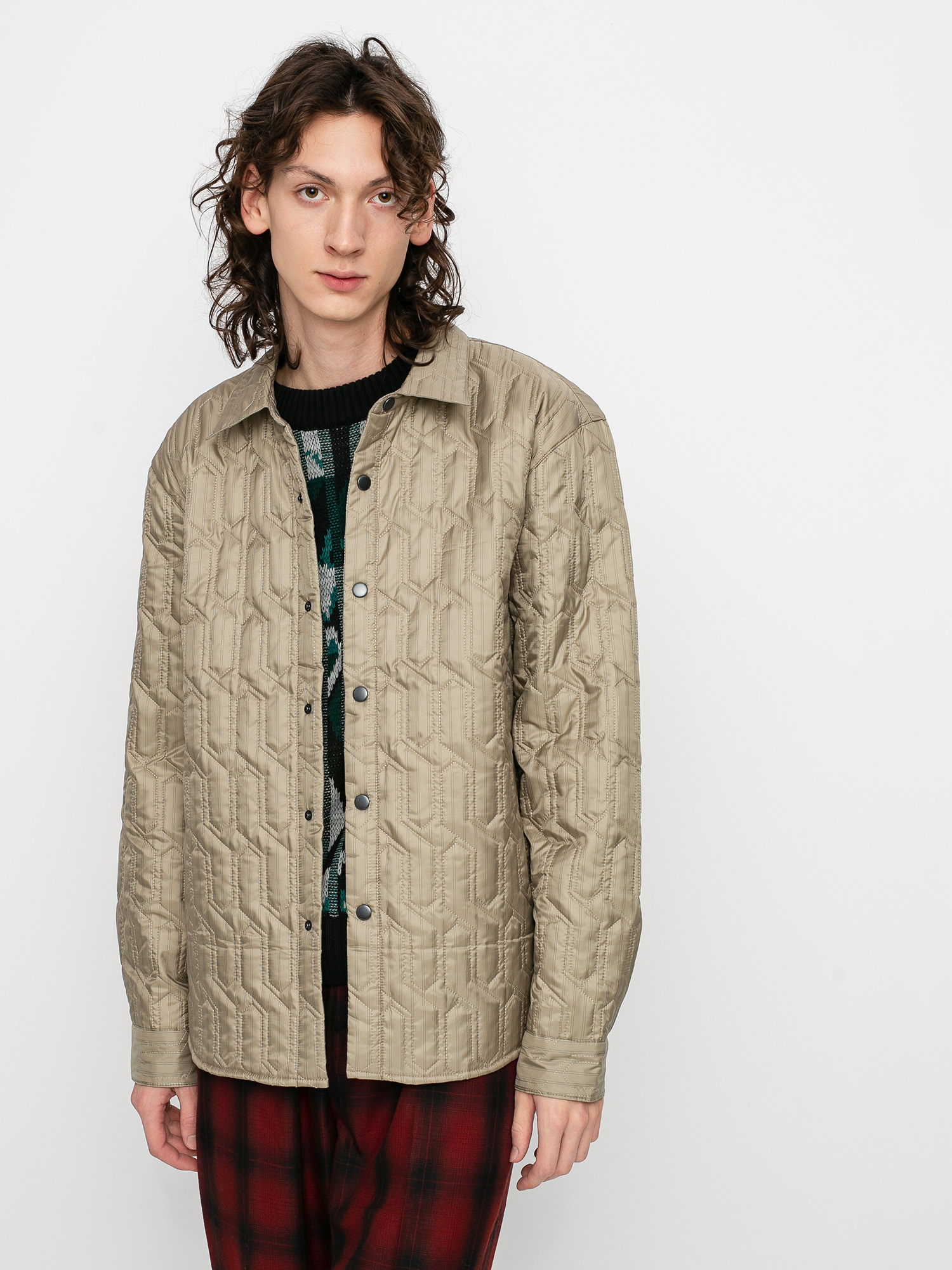 Koszula Stussy Quilted Insulated (beige)