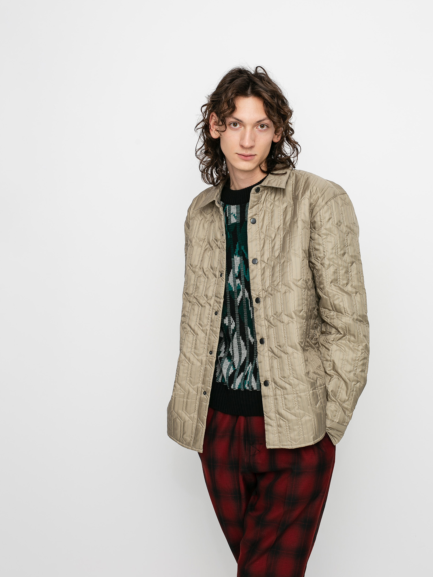 Koszula Stussy Quilted Insulated (beige)