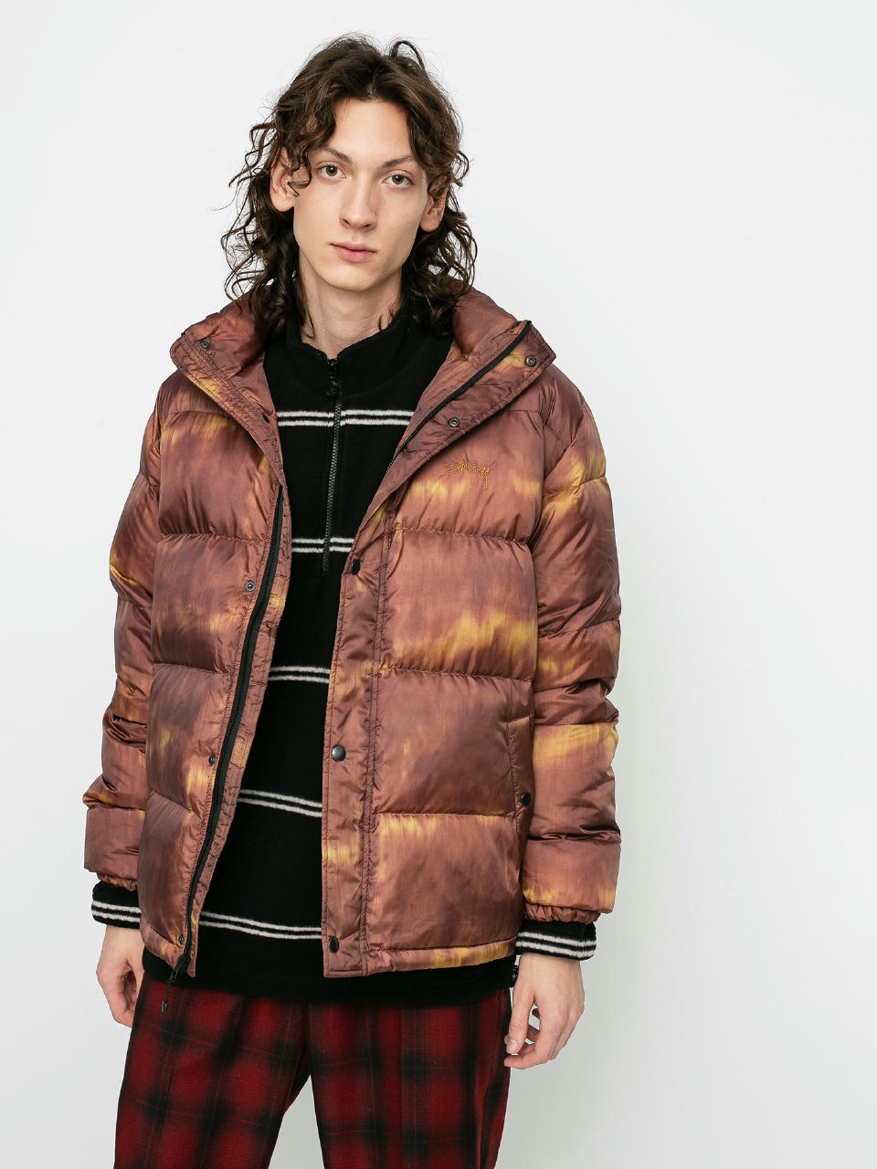 Kurtka Stussy Aurora Puffer (brown)