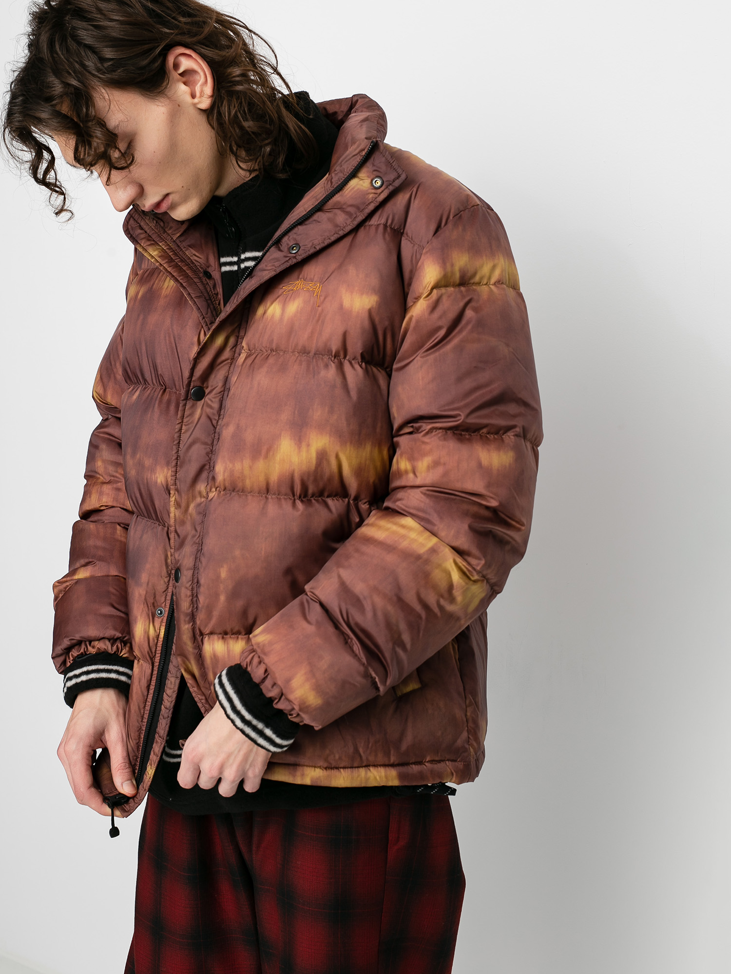 Kurtka Stussy Aurora Puffer (brown)