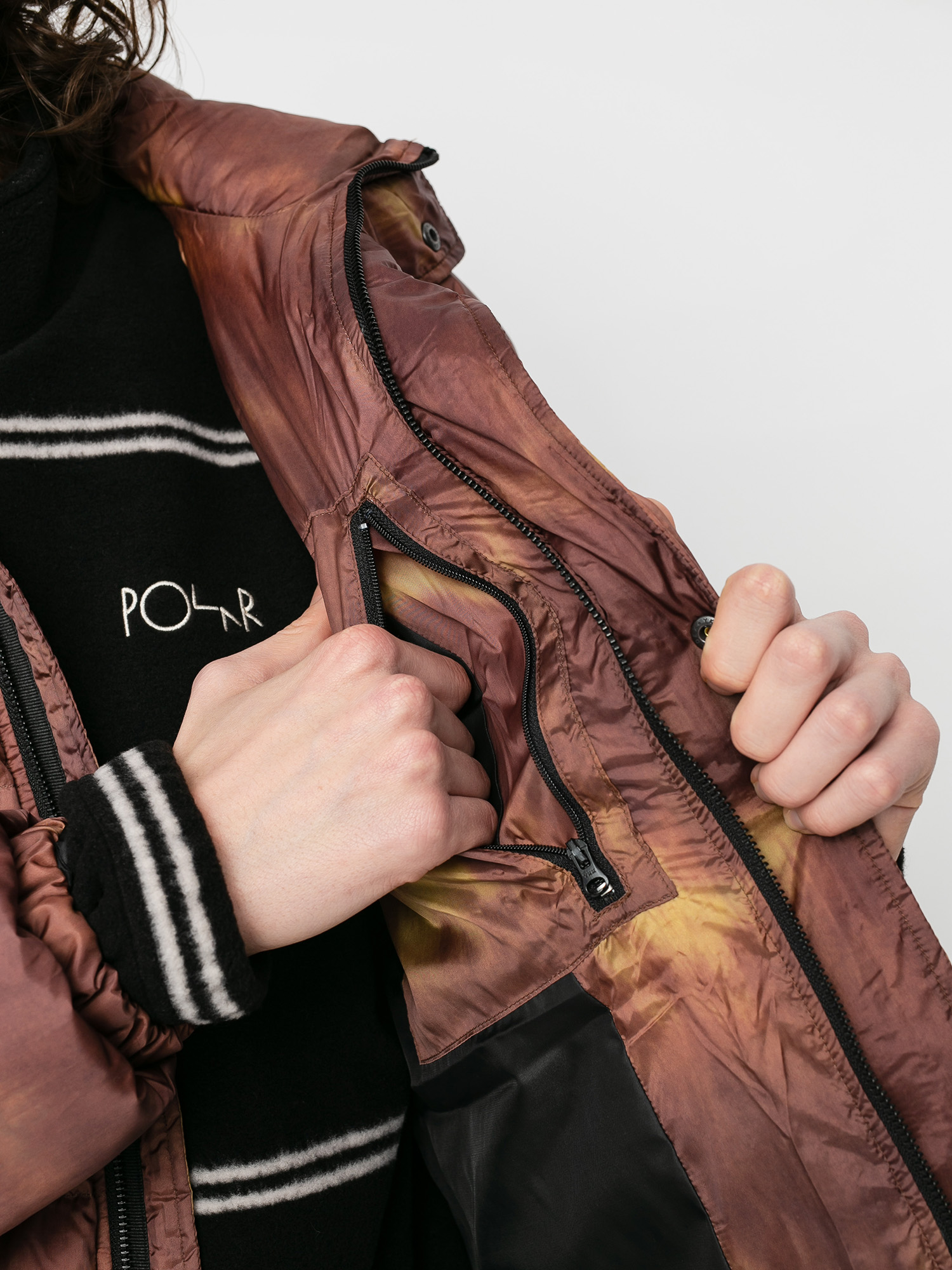 Kurtka Stussy Aurora Puffer (brown)