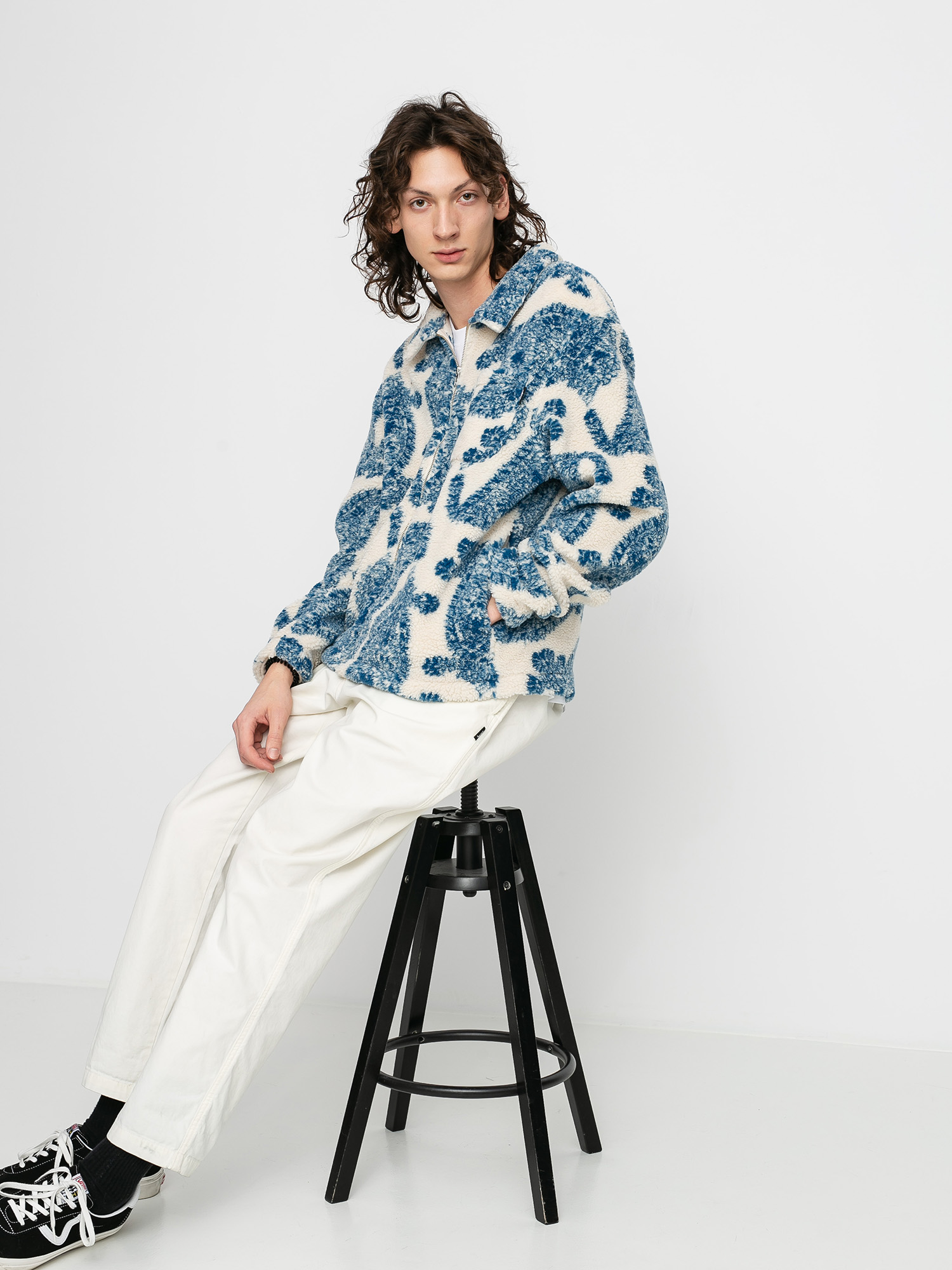 Kurtka Stussy Big Paisley Full Zip Sherpa (natural)
