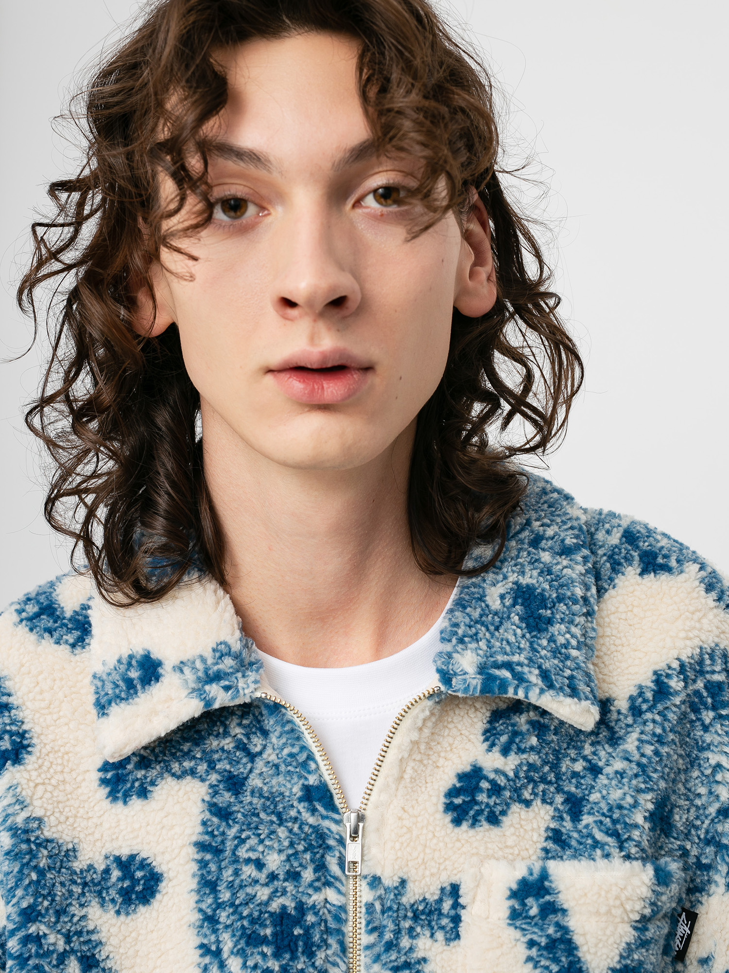Kurtka Stussy Big Paisley Full Zip Sherpa (natural)