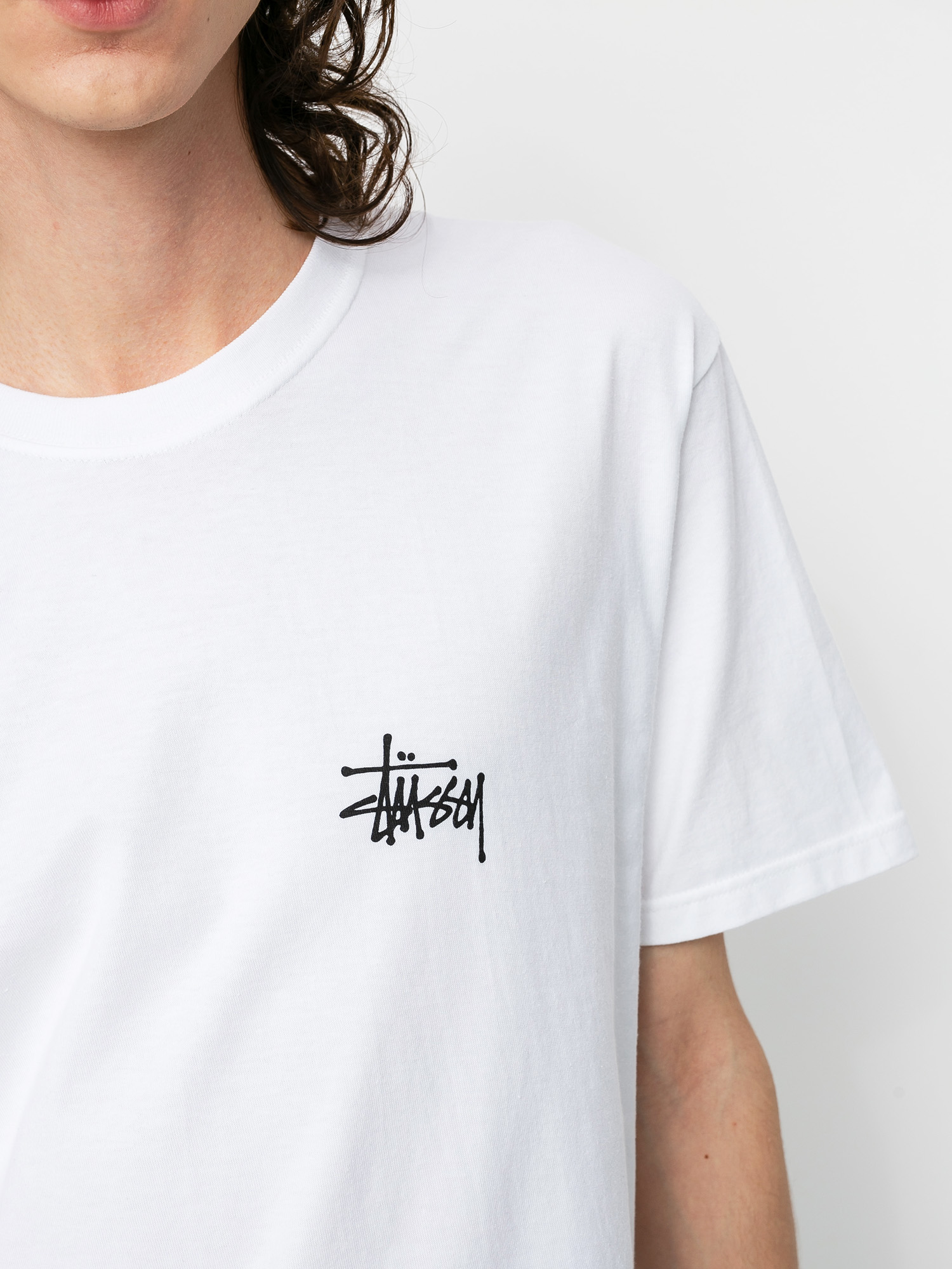 T-shirt Stussy Basic Stussy (white)