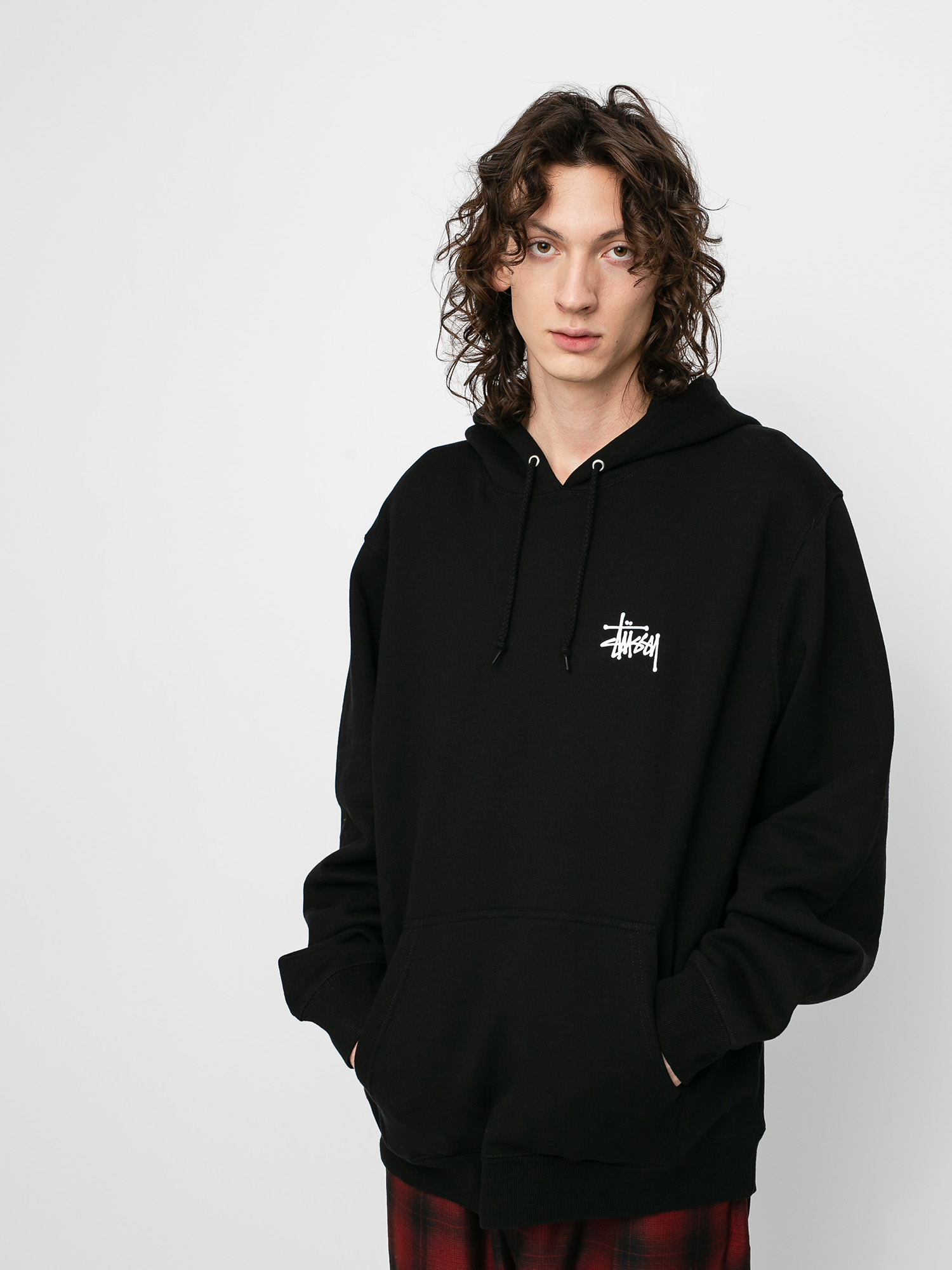 Bluza z kapturem Stussy Basic Stussy HD (black)