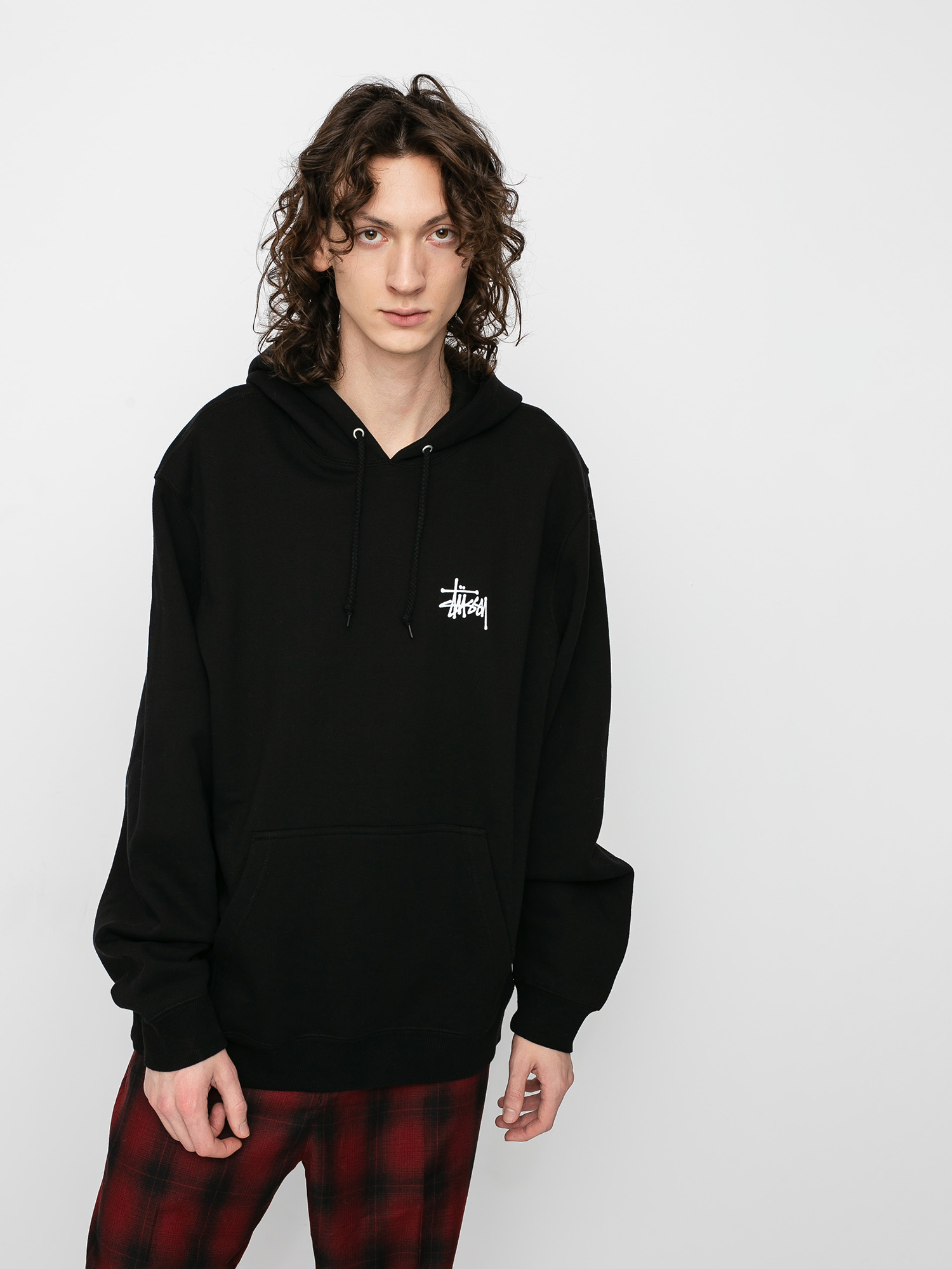 Bluza z kapturem Stussy Basic Stussy HD (black)