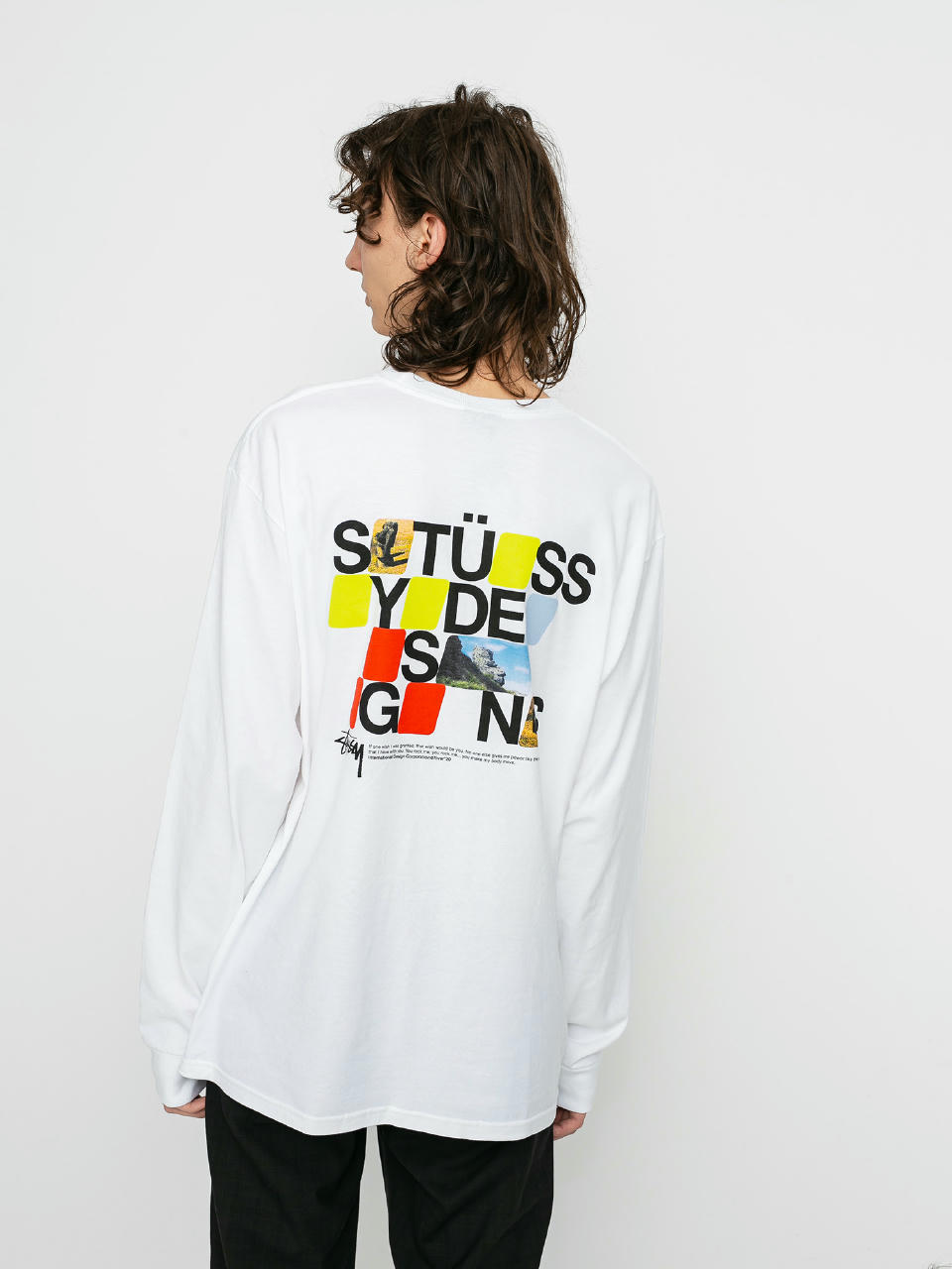 Longsleeve Stussy Moai (white)