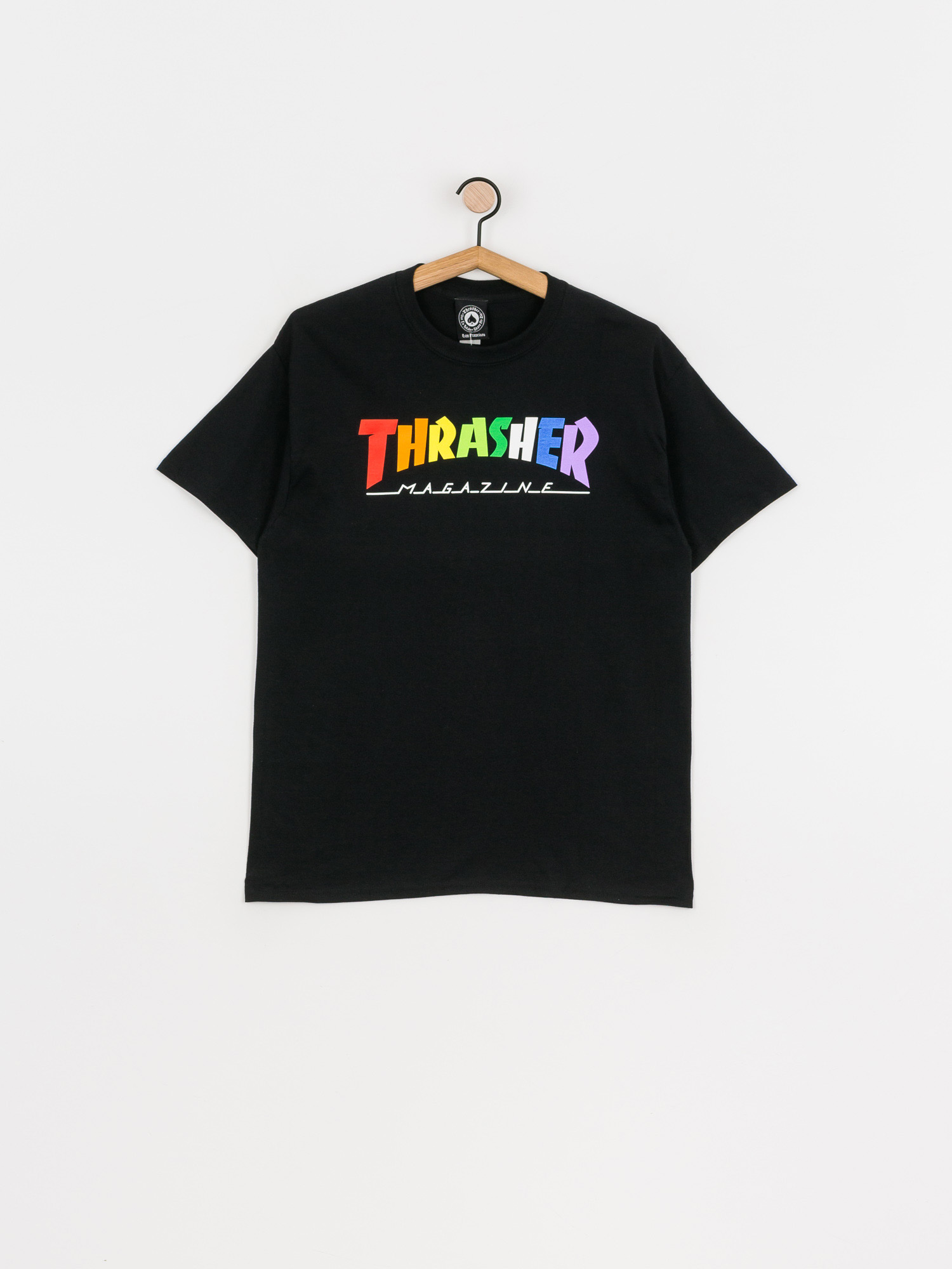 T-shirt Thrasher Rainbow Mag (black)