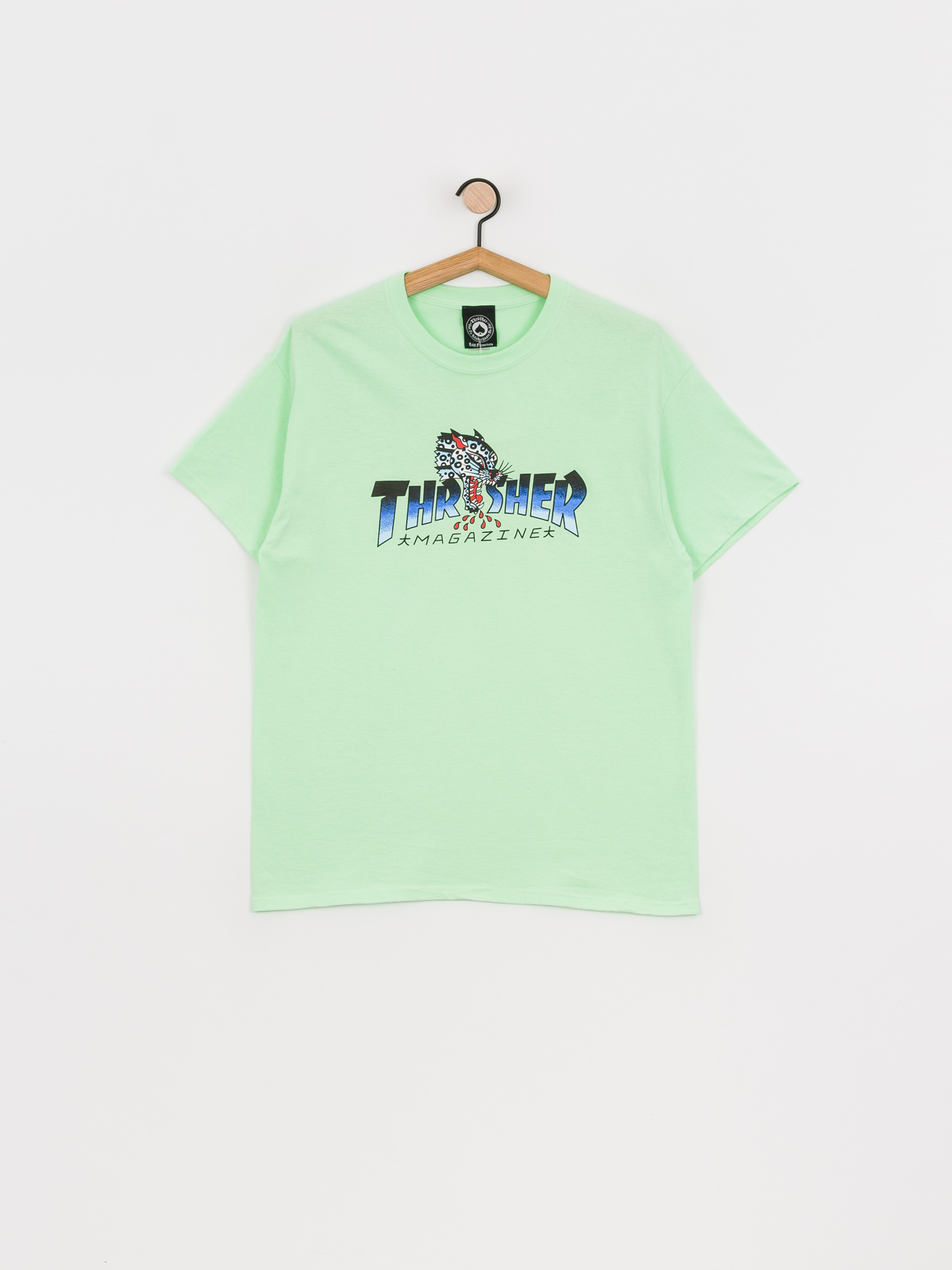 T-shirt Thrasher Leopard Mag (mint)