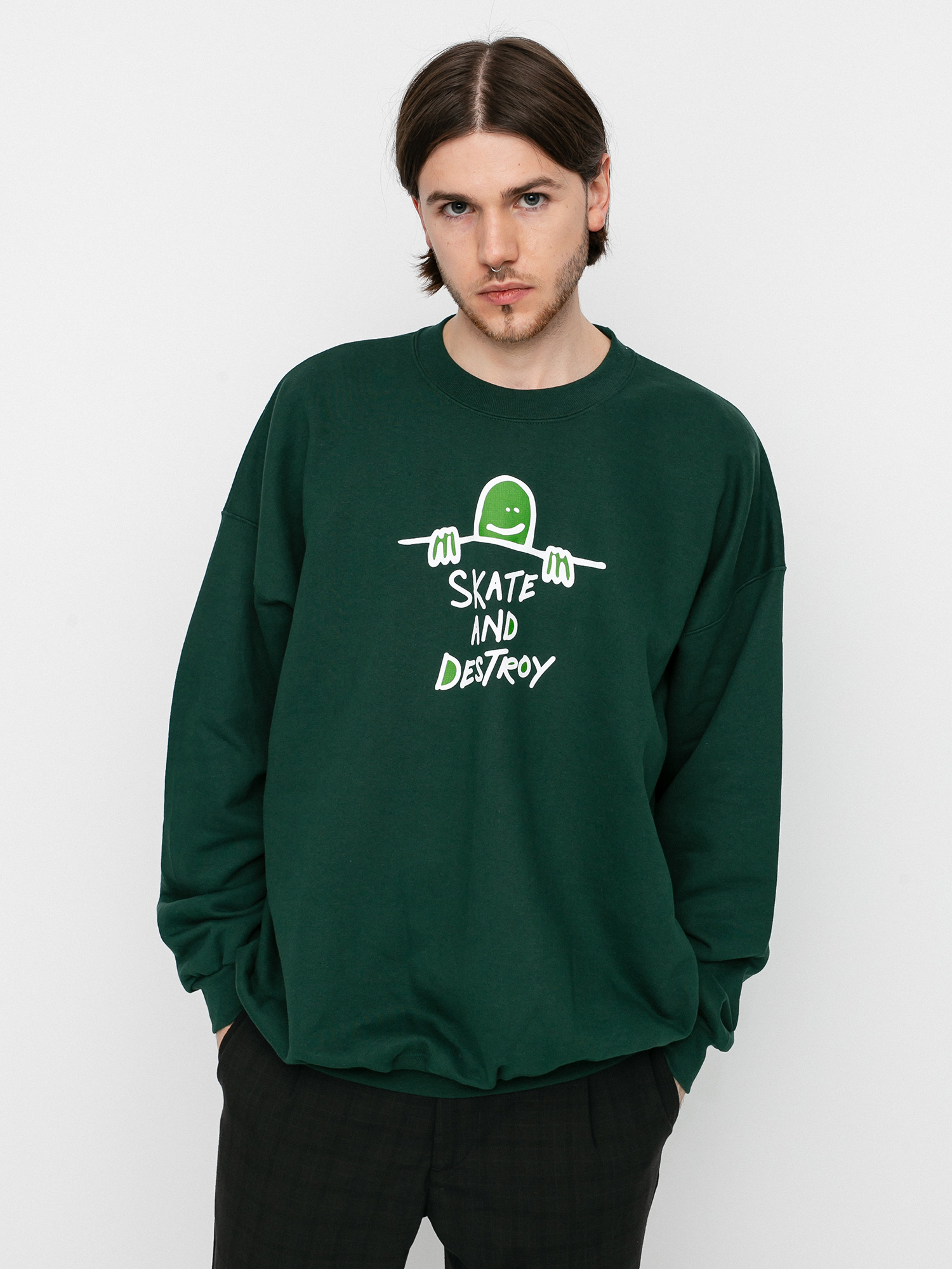 Bluza Thrasher Gonz Sad Logo Crew (forest green)