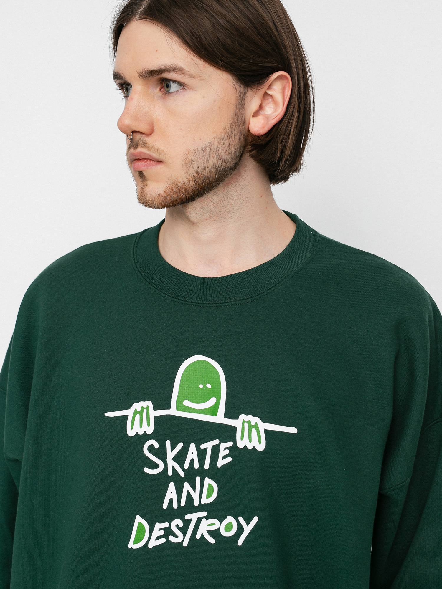 Bluza Thrasher Gonz Sad Logo Crew (forest green)