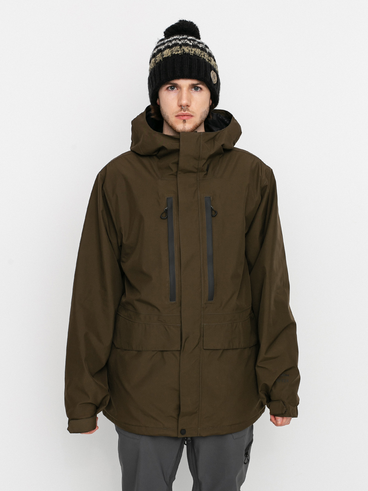 Męska Kurtka snowboardowa Volcom Ten Ins Gore Tex (black military)