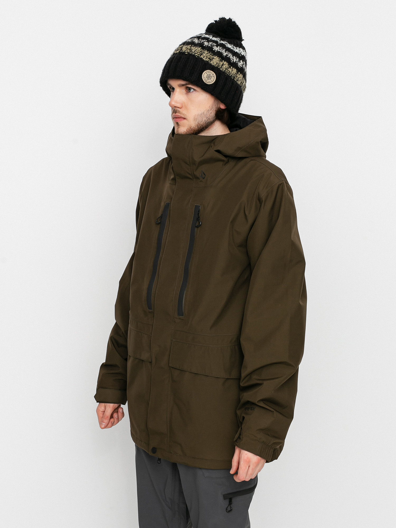 Męska Kurtka snowboardowa Volcom Ten Ins Gore Tex (black military)