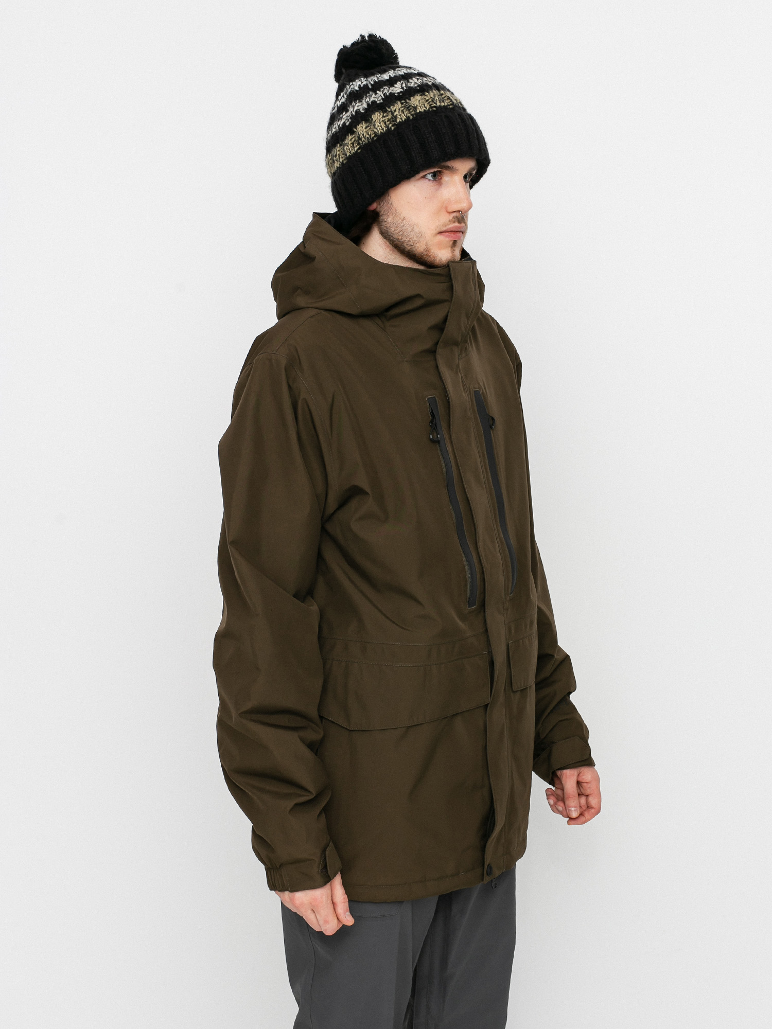 Męska Kurtka snowboardowa Volcom Ten Ins Gore Tex (black military)