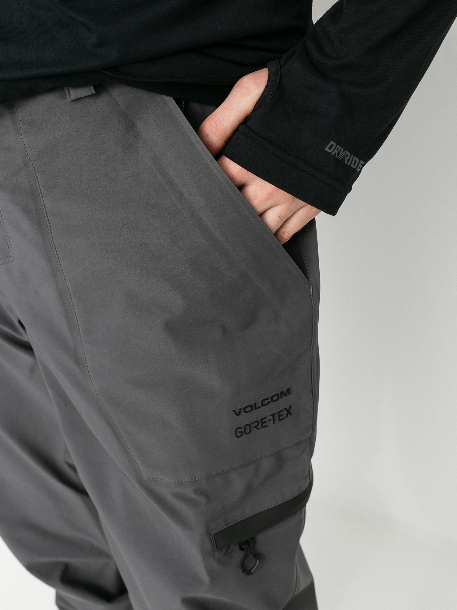 Męskie Spodnie snowboardowe Volcom Stretch Gore Tex (dark grey)