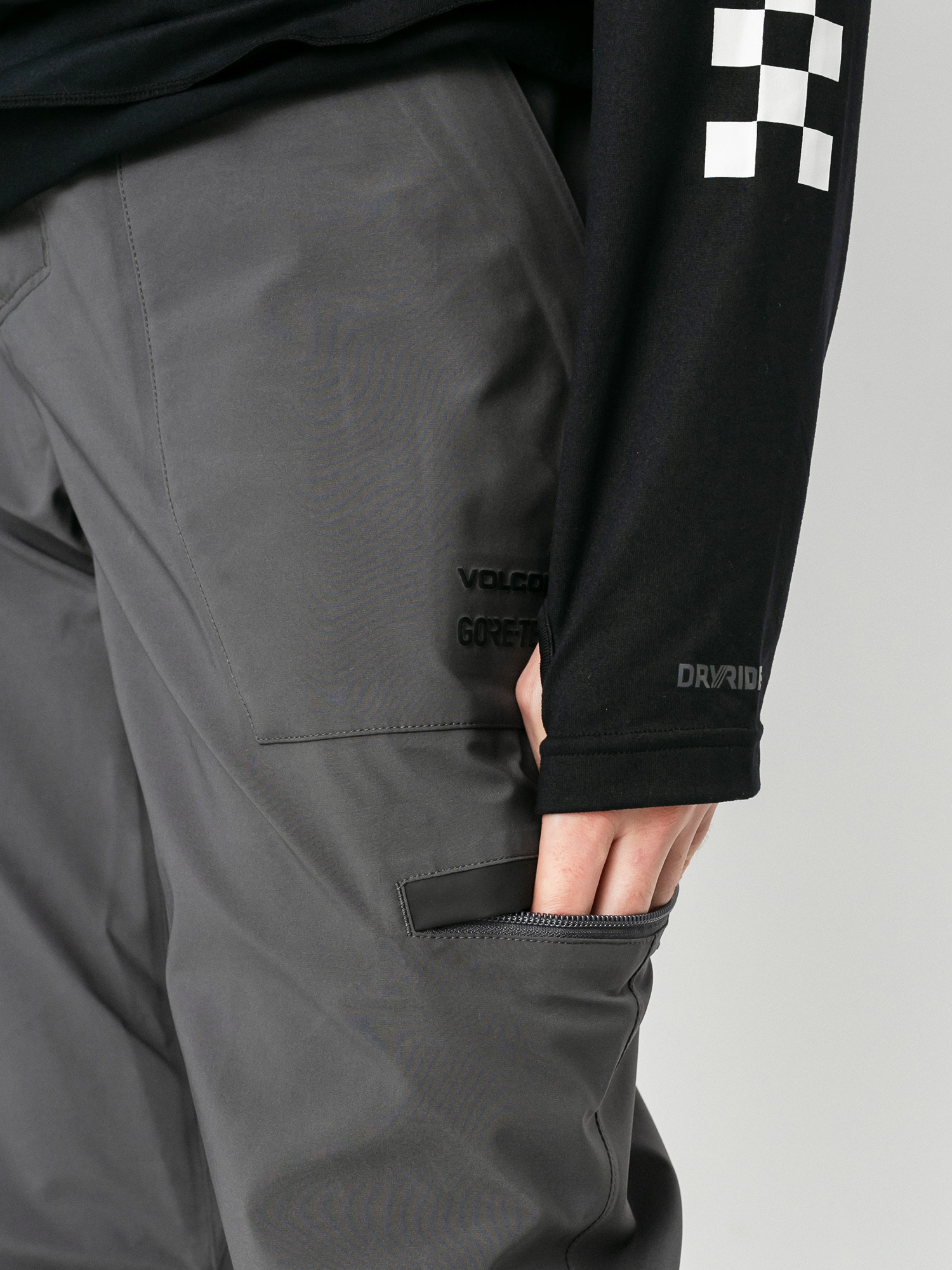 Męskie Spodnie snowboardowe Volcom Stretch Gore Tex (dark grey)
