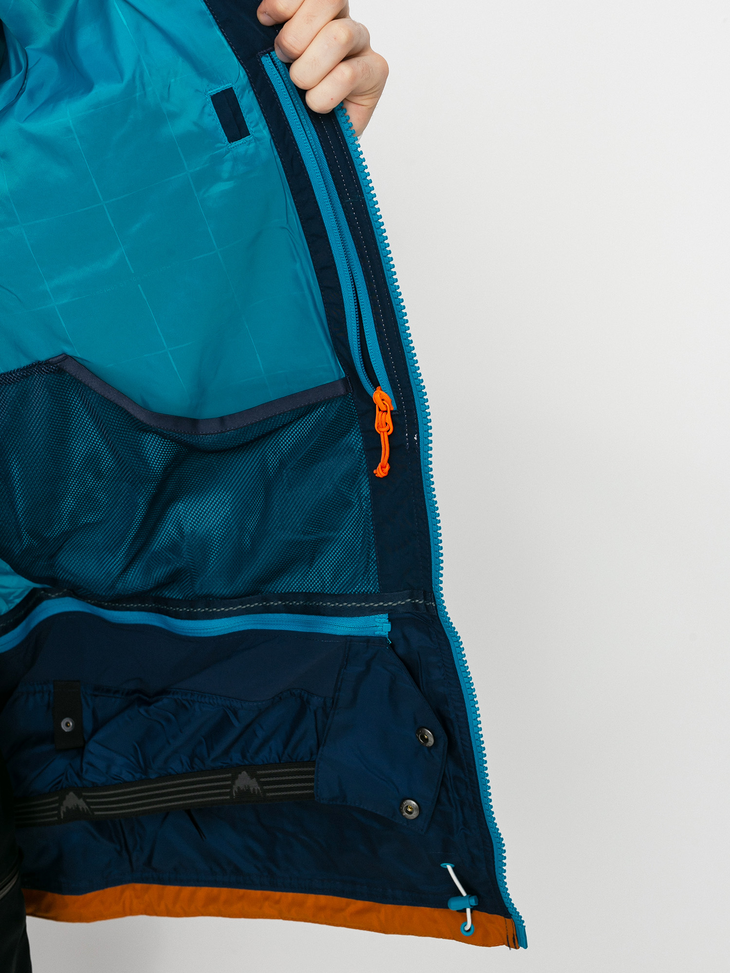 Męska Kurtka snowboardowa Burton Frostner (dress blue/true penny/stout white)