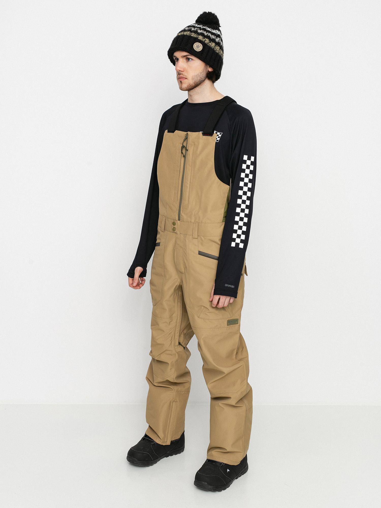 Męskie Spodnie snowboardowe Burton Gore Tex Reserve Bib (kelp)