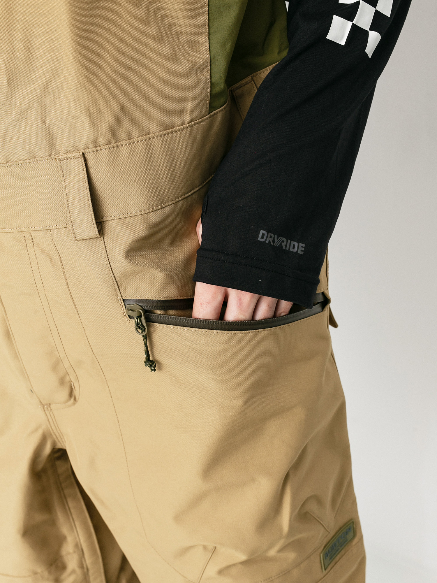 Męskie Spodnie snowboardowe Burton Gore Tex Reserve Bib (kelp)