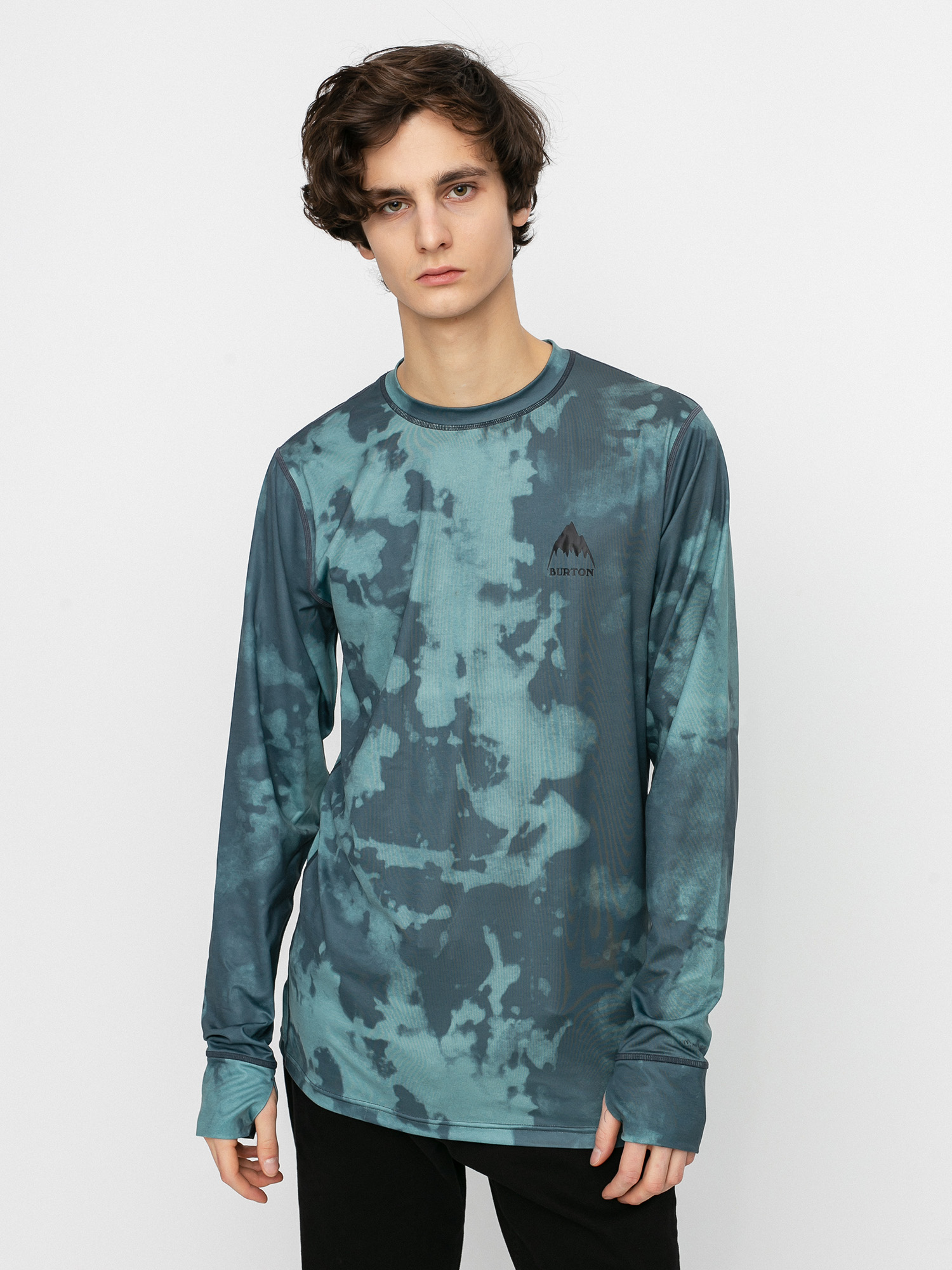 Męski Longsleeve aktywny Burton Lightweight X Base Layer (dark slate resist dye)