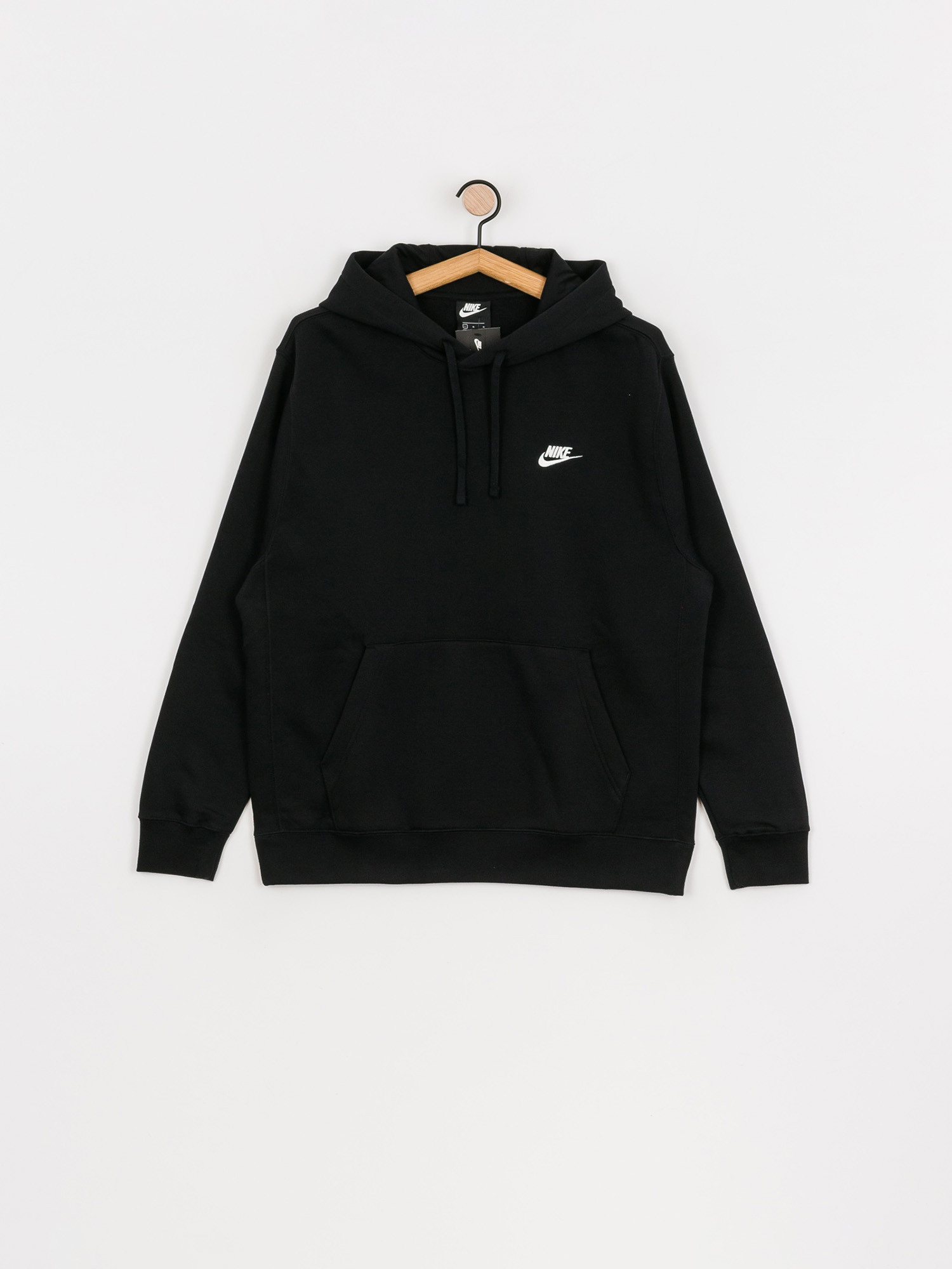 Bluza z kapturem Nike Club Hoodie Po Bb HD (black/black/white)