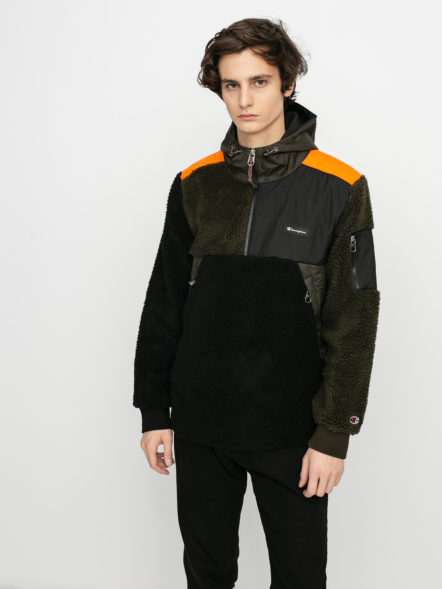 Męski Polar Champion Half Zip Sweatshirt HD 214812 (nbk/blv/crt)