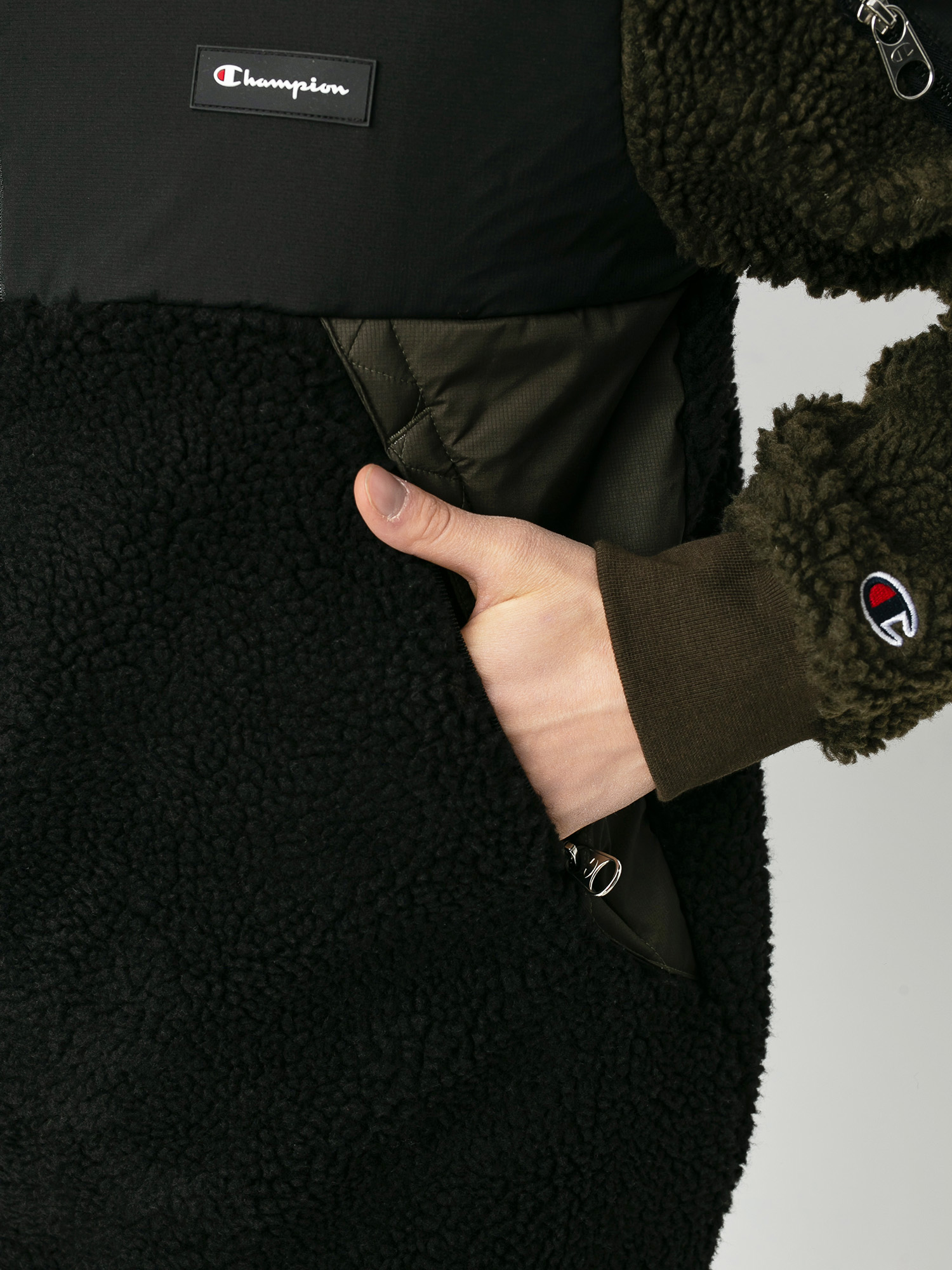 Męski Polar Champion Half Zip Sweatshirt HD 214812 (nbk/blv/crt)