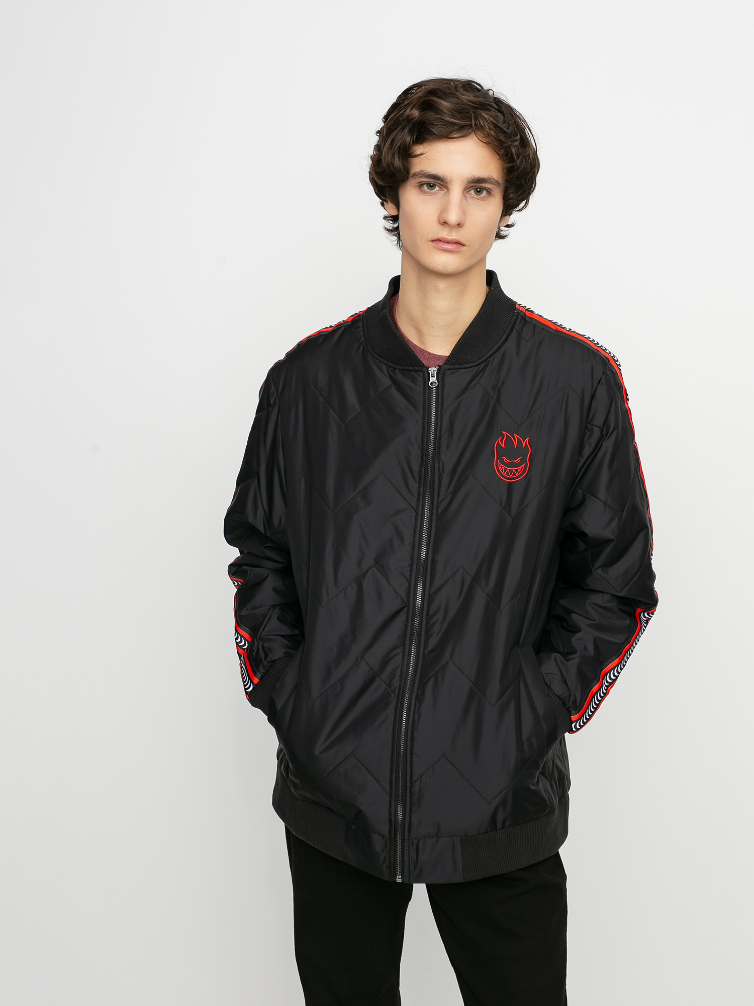 Kurtka Spitfire Big Head Bomber (black/red)