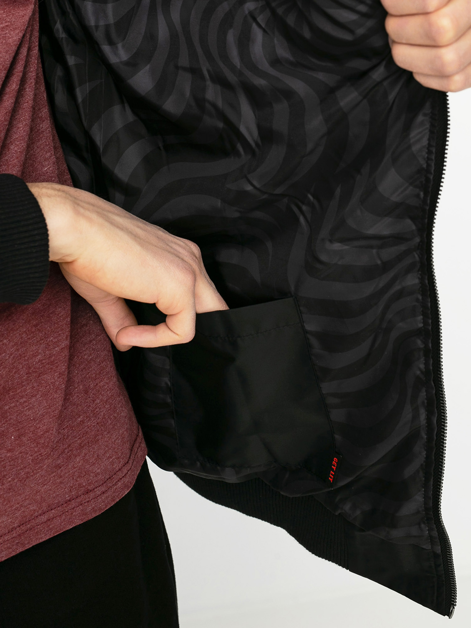 Kurtka Spitfire Big Head Bomber (black/red)