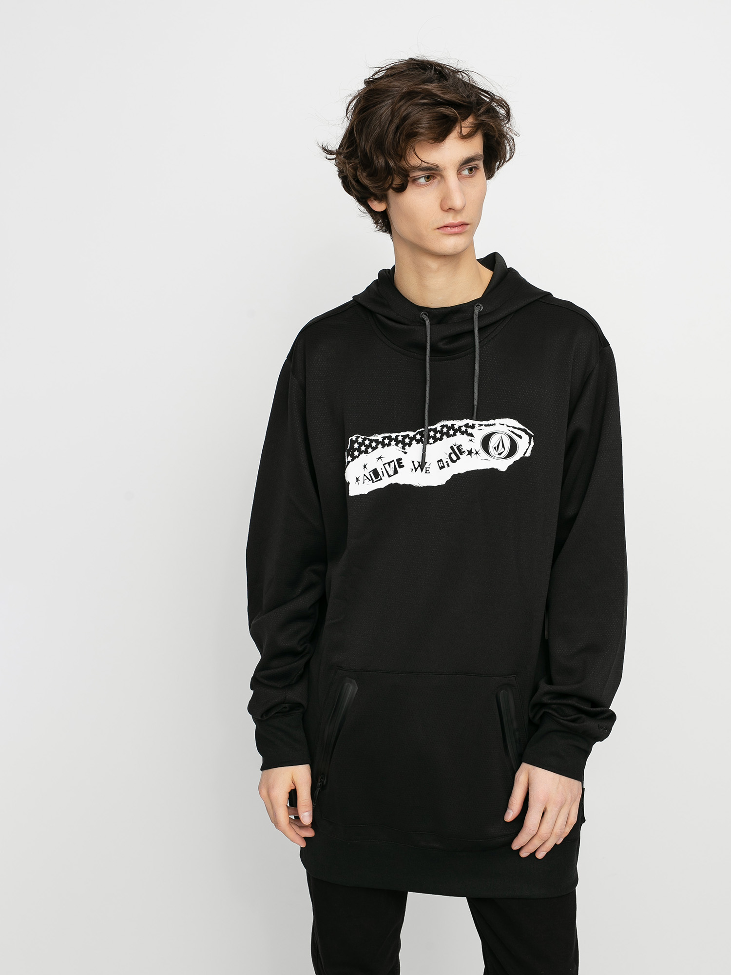 Męska Bluza aktywna Volcom Let It Storm HD (black)