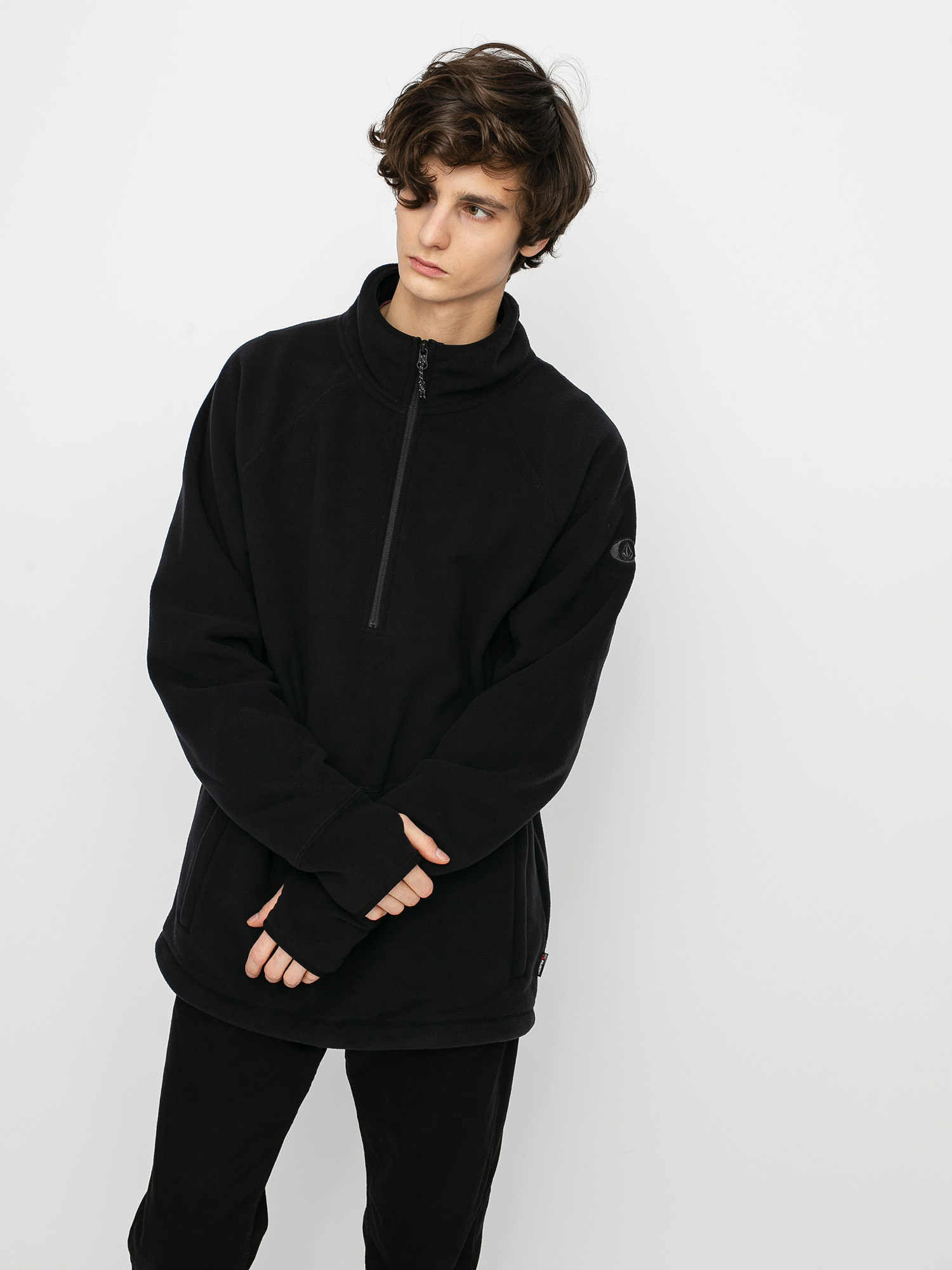 Męska Bluza aktywna Volcom Polartec 1/2 Zip (black)