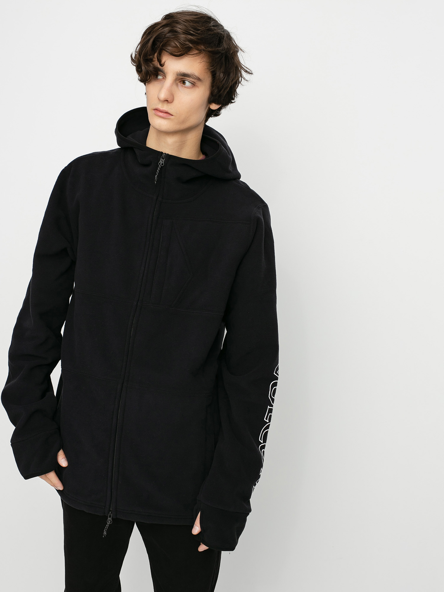 Męska Bluza aktywna Volcom Polartec HD (black)