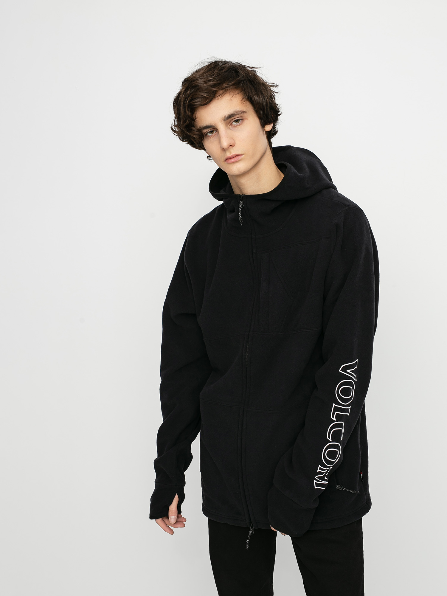 Męska Bluza aktywna Volcom Polartec HD (black)