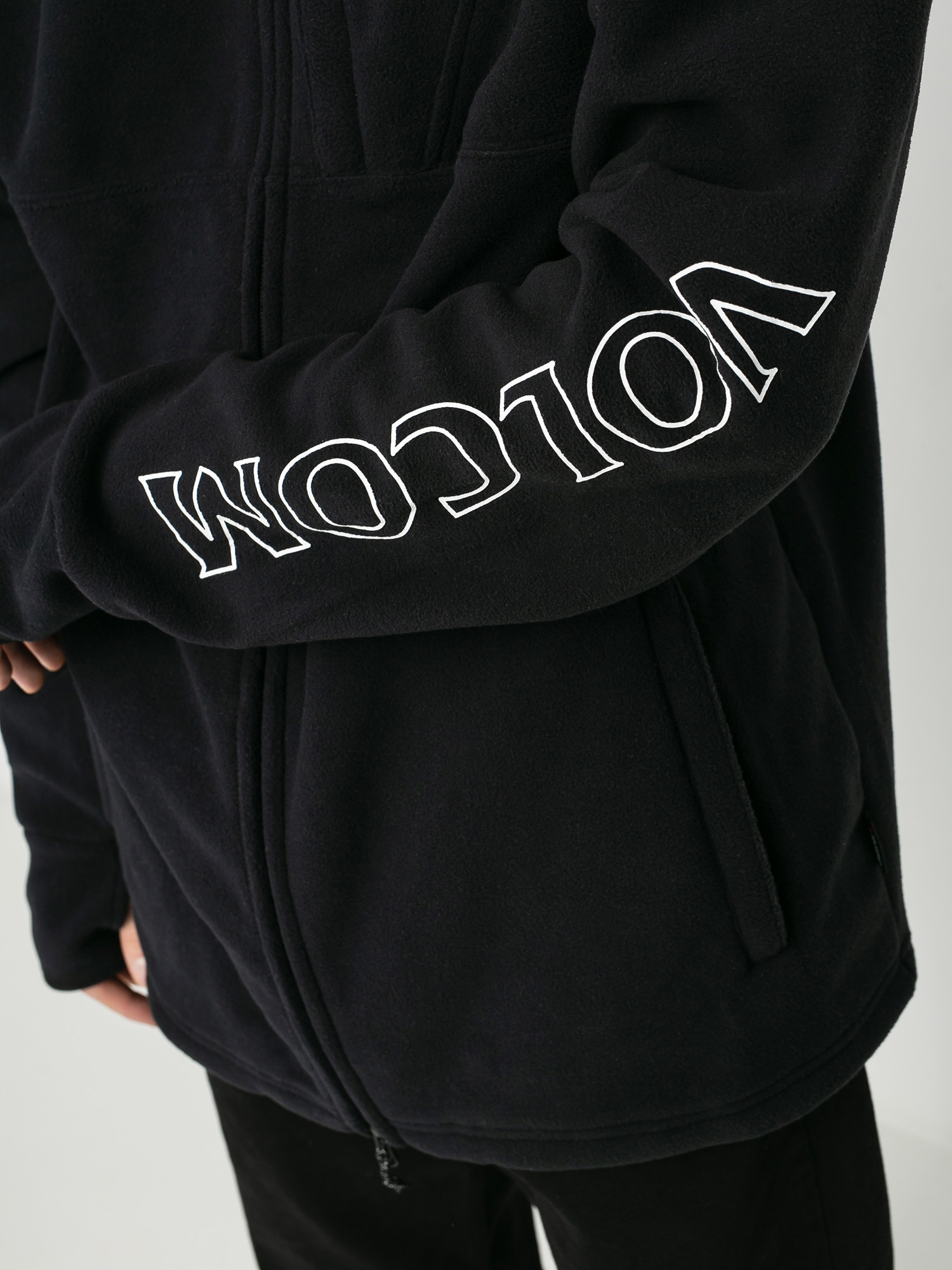 Męska Bluza aktywna Volcom Polartec HD (black)