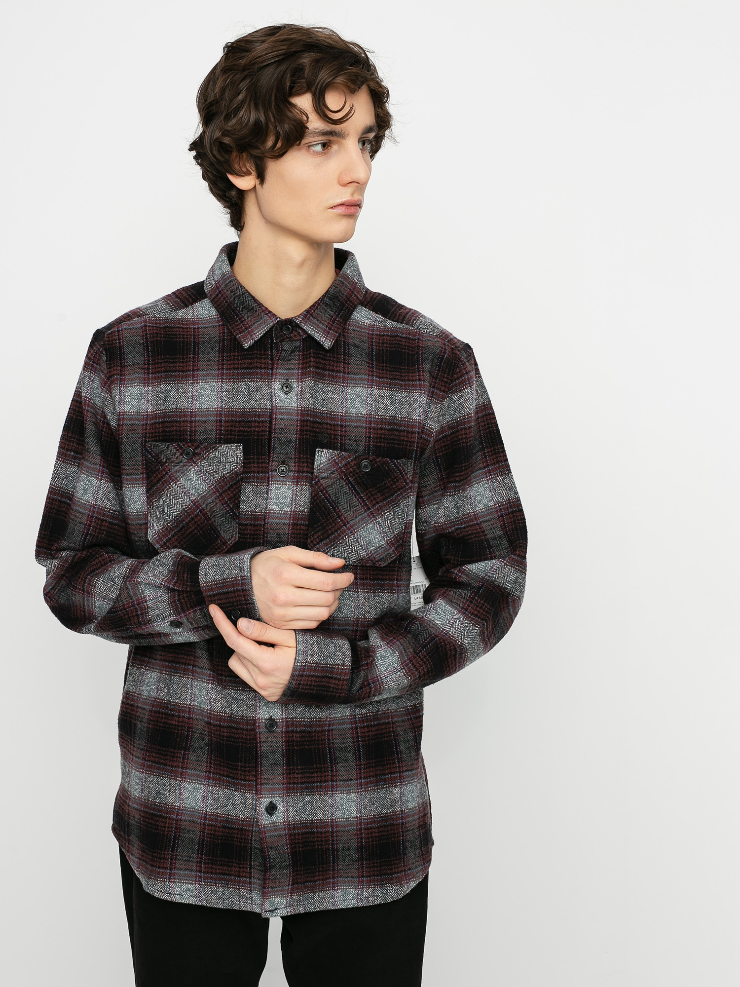 Koszula Volcom Quintin Flannel Ls (black)