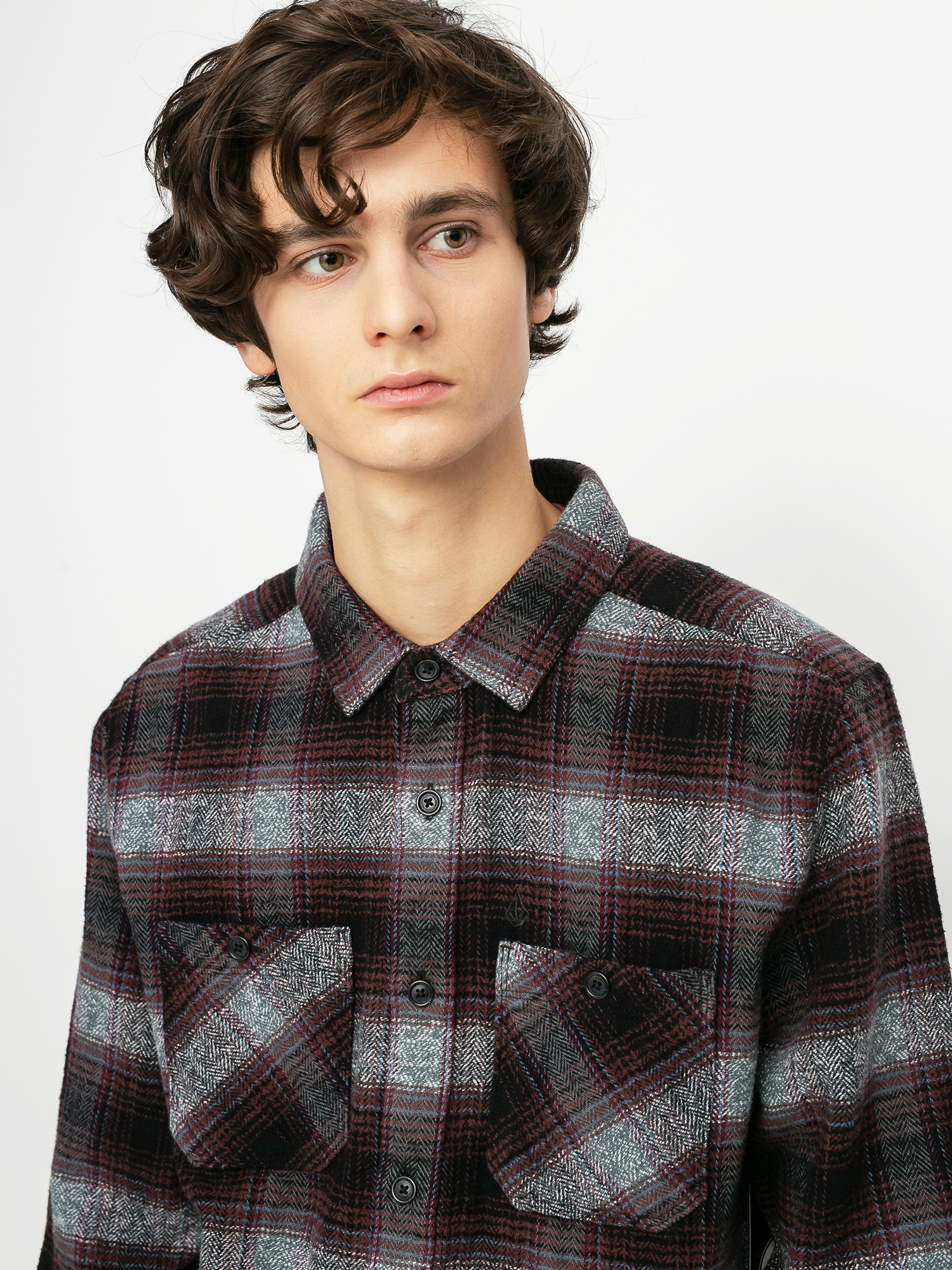Koszula Volcom Quintin Flannel Ls (black)