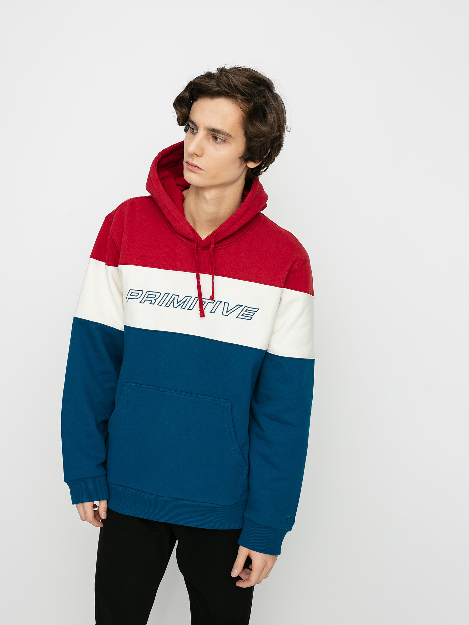 Bluza z kapturem Primitive Levels HD (red)