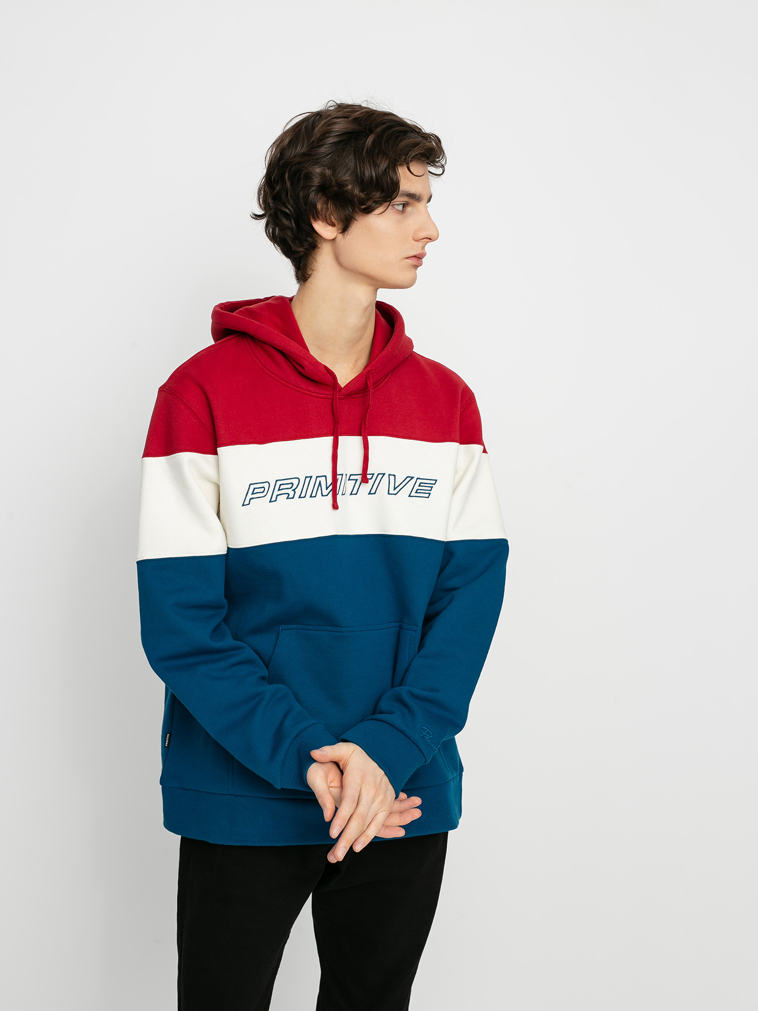 Bluza z kapturem Primitive Levels HD (red)