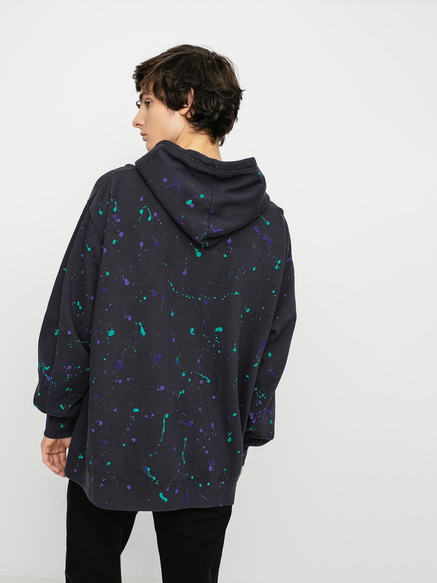 Bluza z kapturem Primitive Nuevo Puff Washed HD (black)