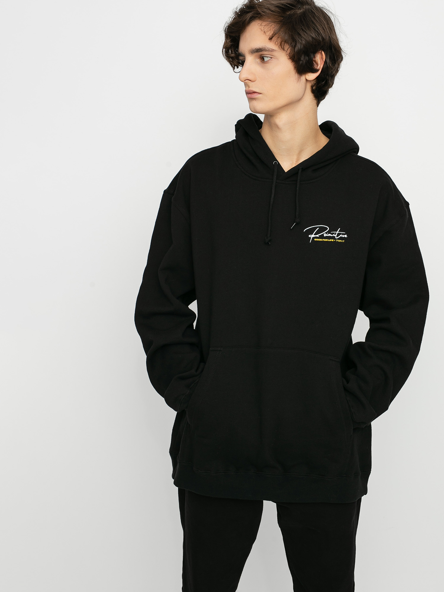 Bluza z kapturem Primitive Island HD (black)