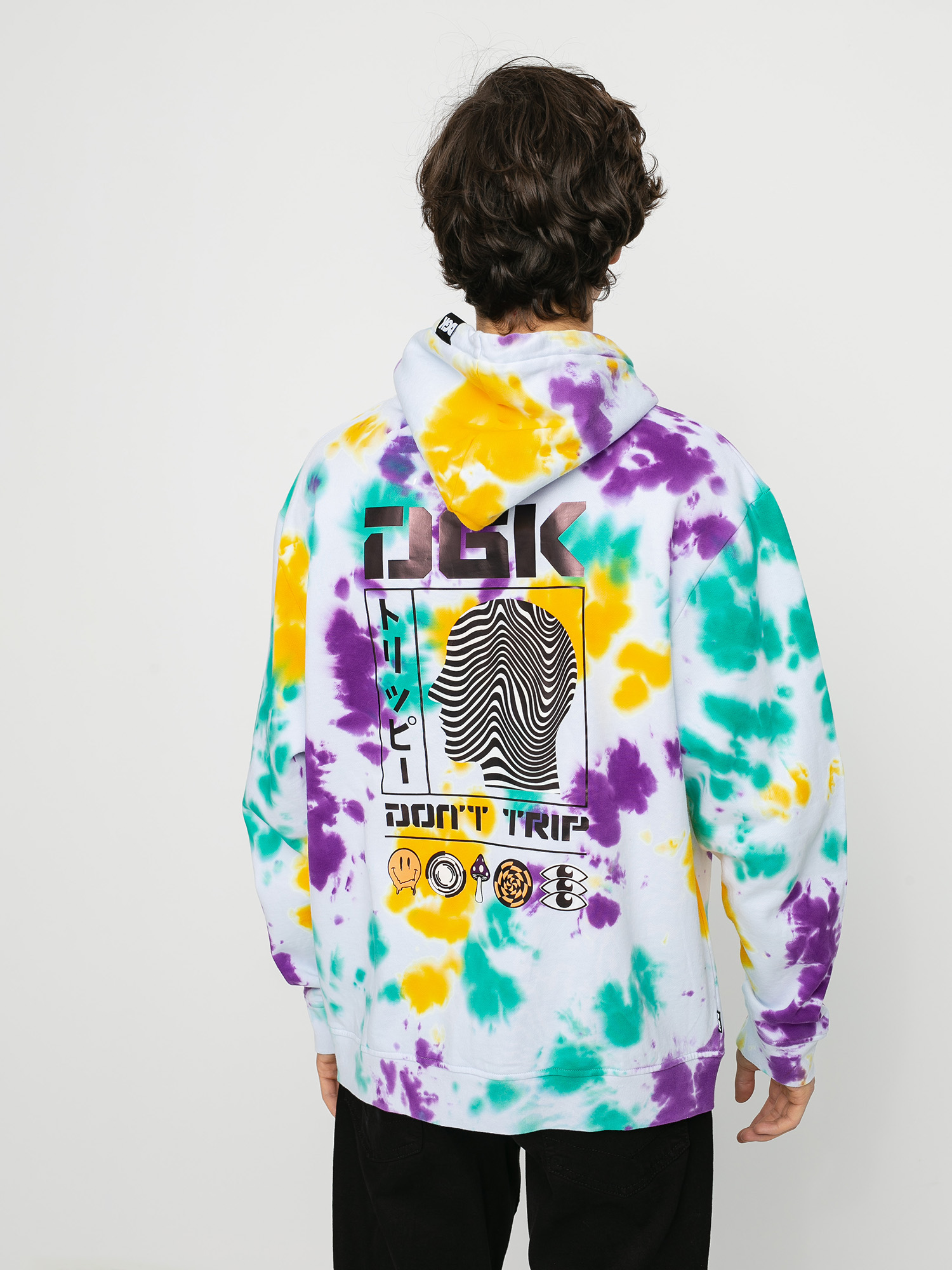 Bluza z kapturem DGK Psychodelic HD (white/multi)