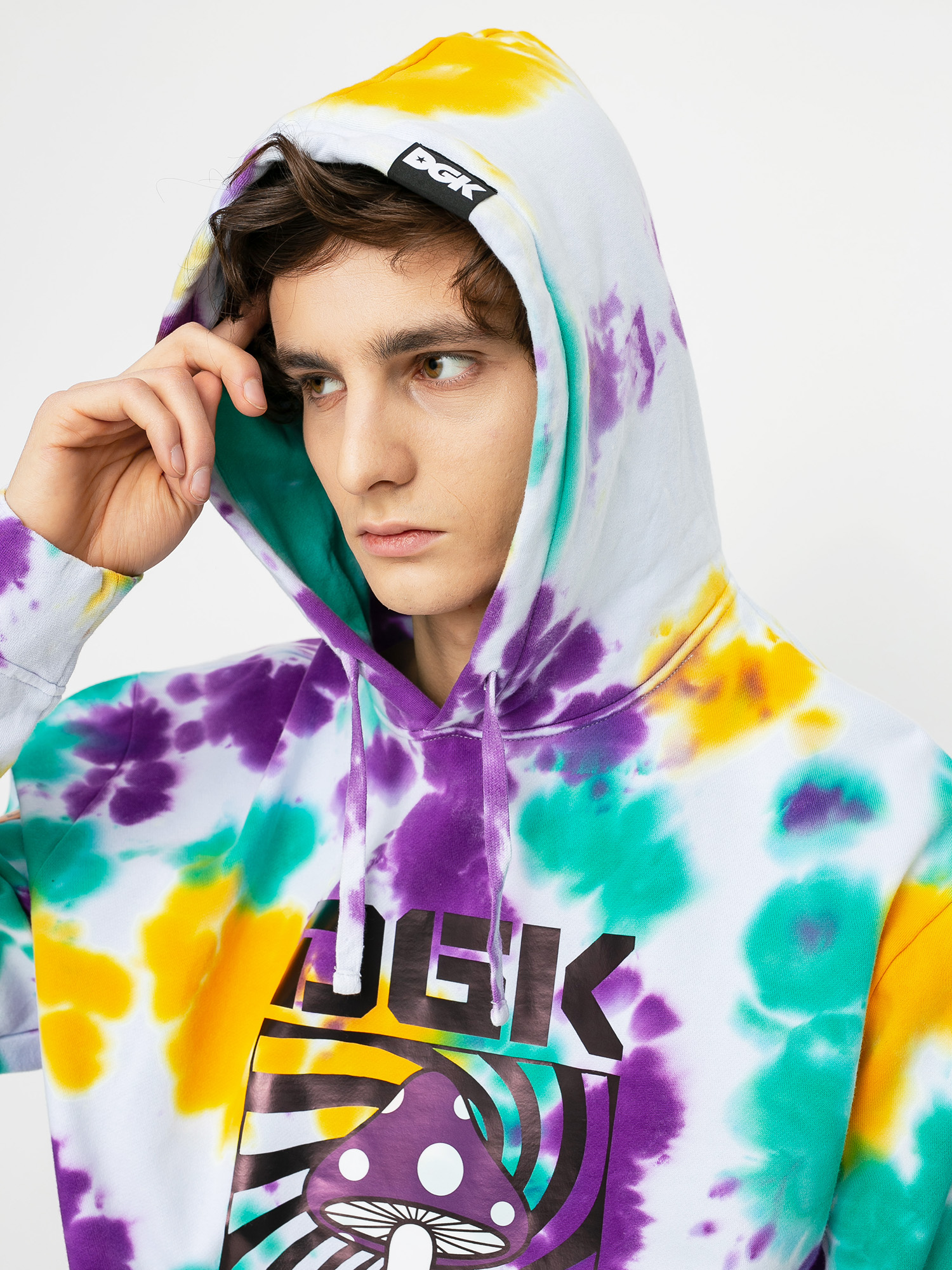 Bluza z kapturem DGK Psychodelic HD (white/multi)