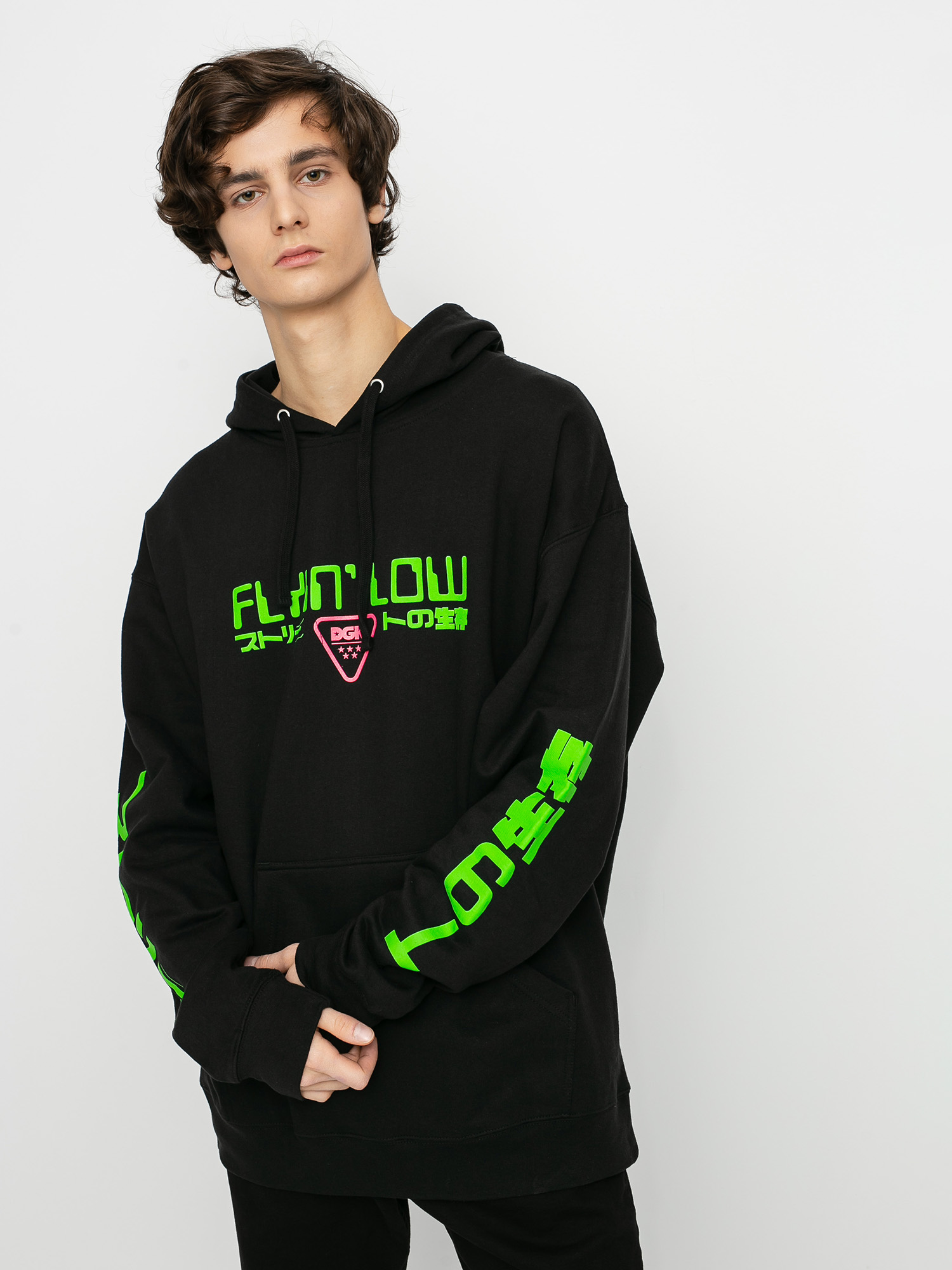 Bluza z kapturem DGK Liquid City HD (black)