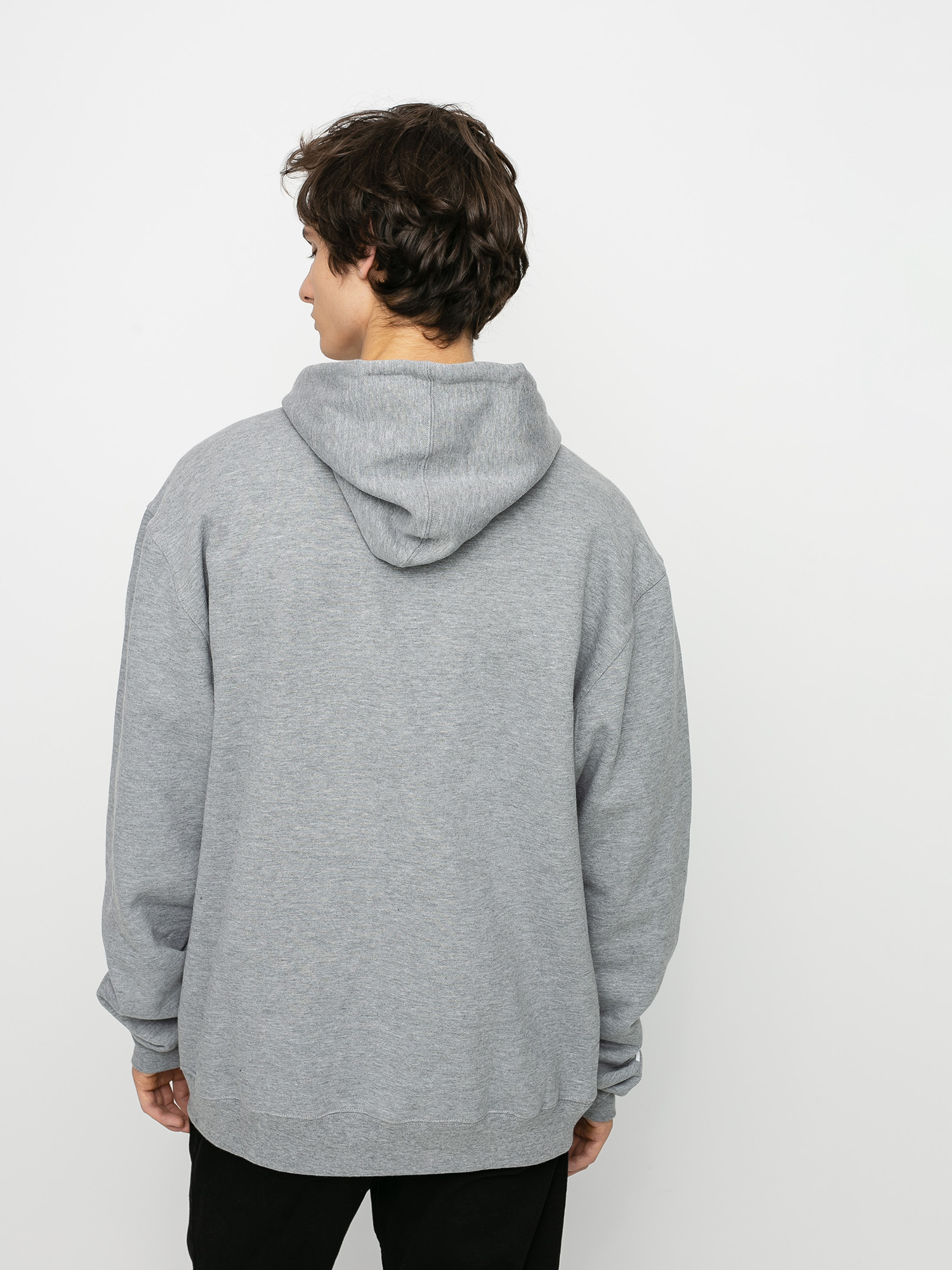 Bluza z kapturem Grizzly Griptape Color Block Stamp HD (heather grey)