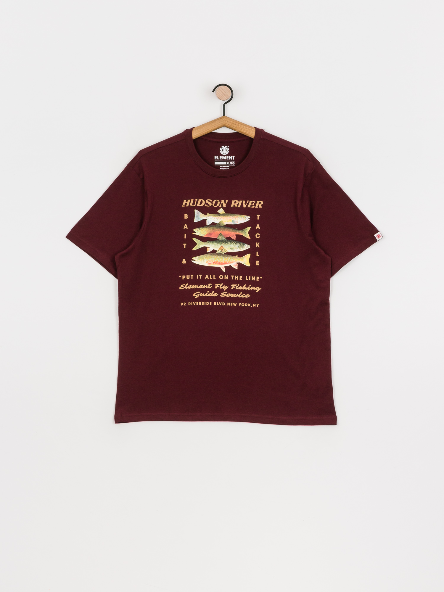 T-shirt Element Caddis (vintage red)
