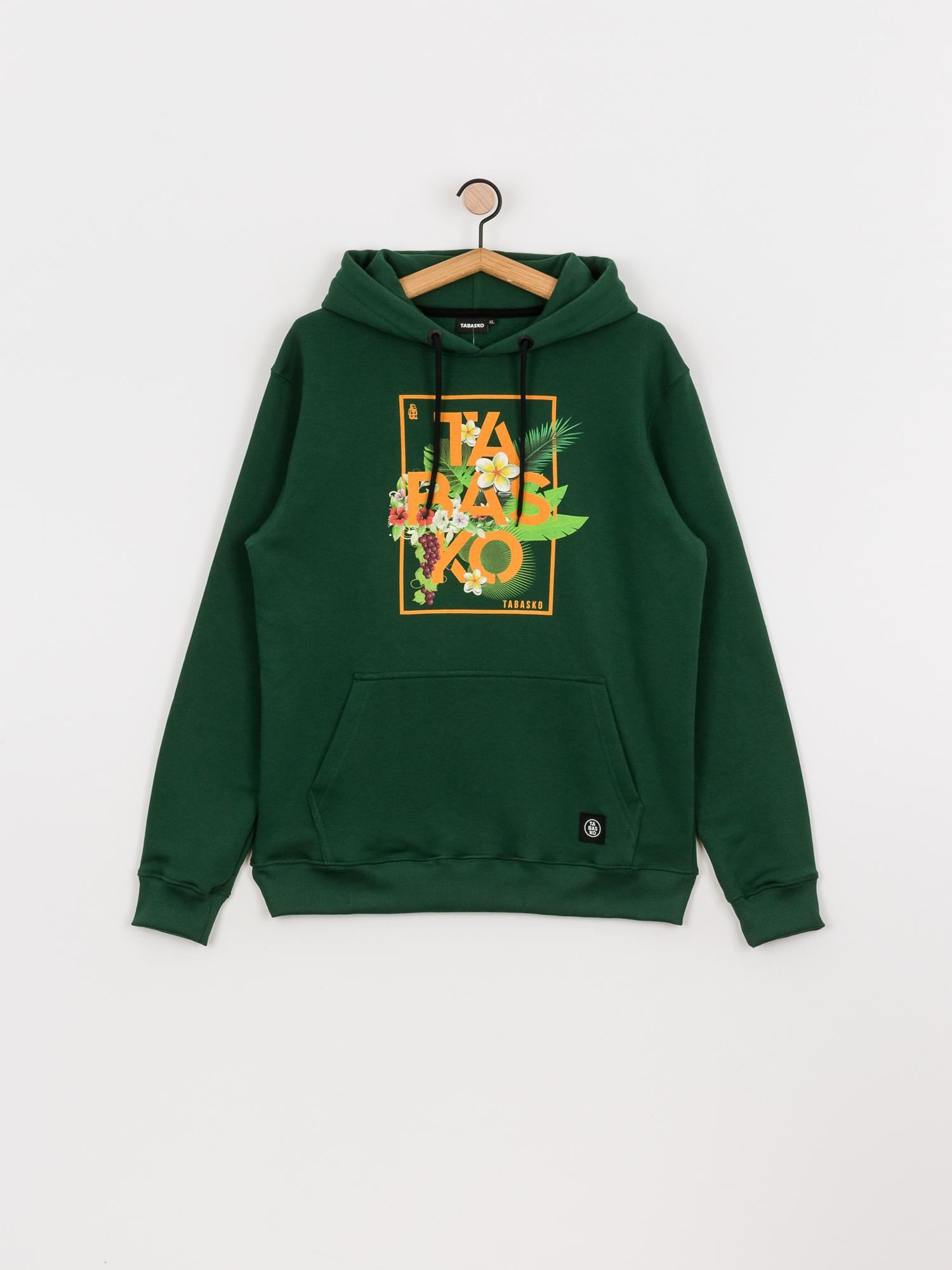 Bluza z kapturem Tabasko Flowers HD (green)