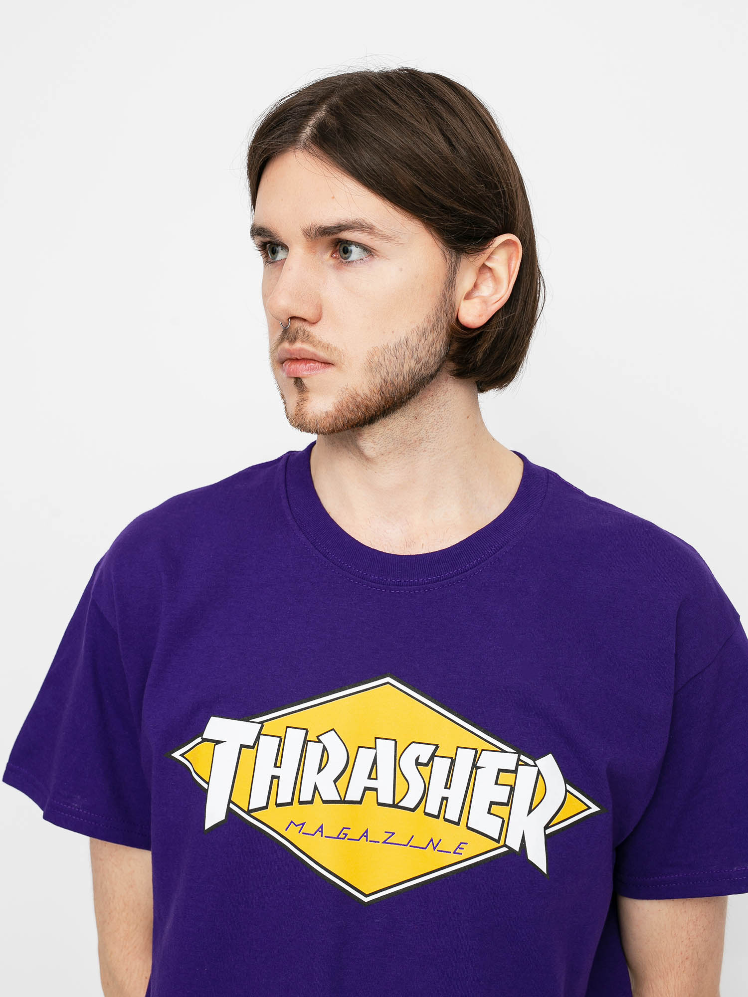 T-shirt Thrasher Diamond Logo (purple)