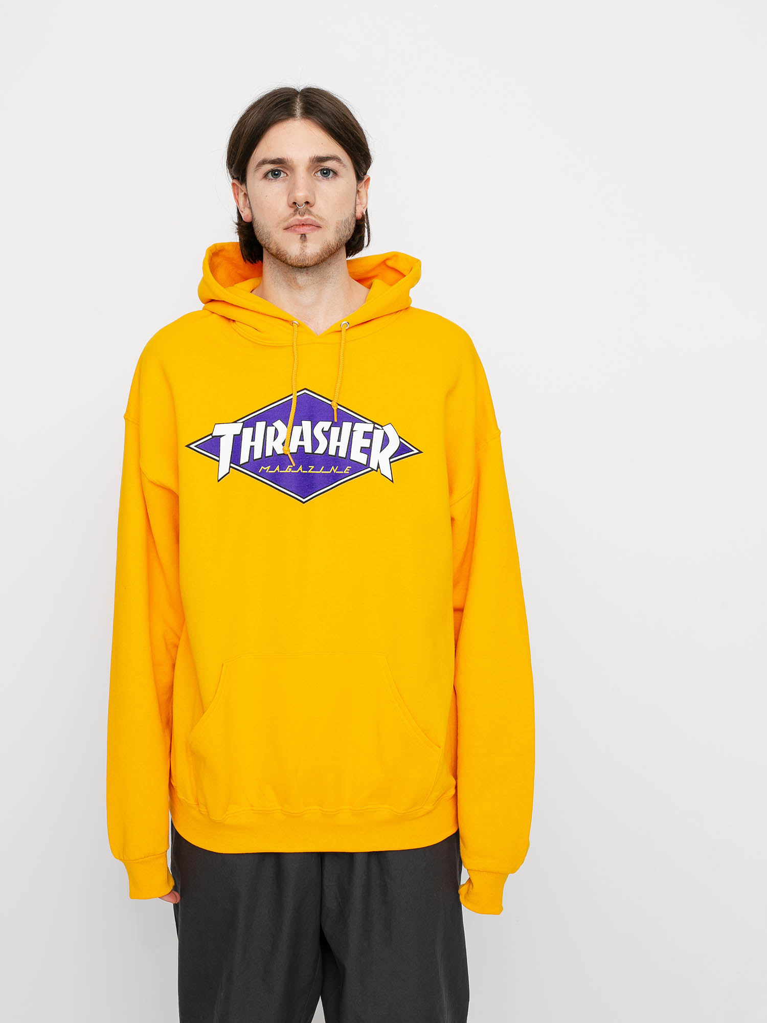 Bluza z kapturem Thrasher Diamond Logo HD (gold)