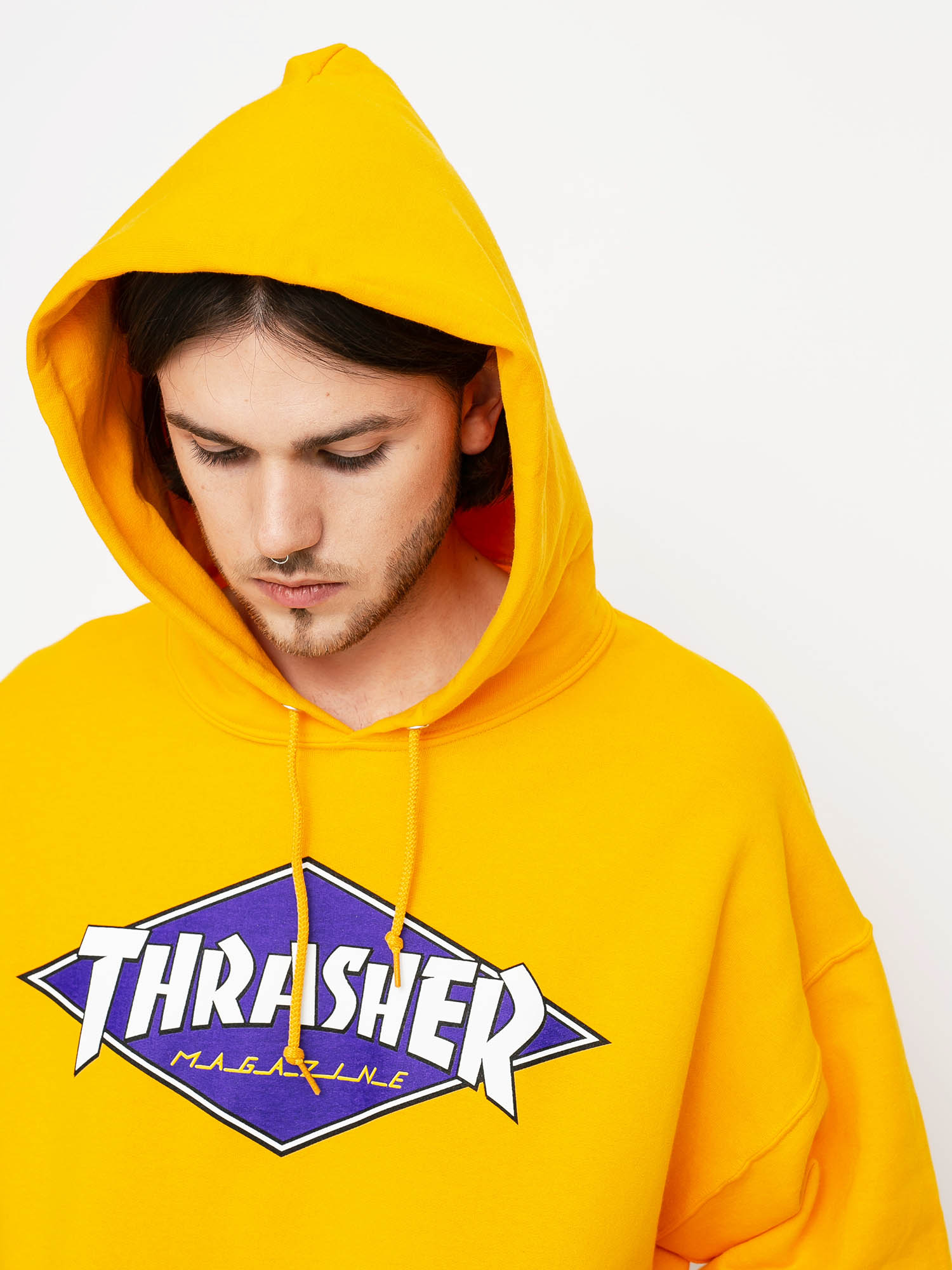 Bluza z kapturem Thrasher Diamond Logo HD (gold)